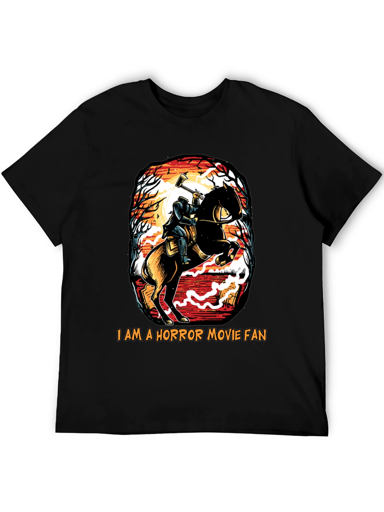 Headless Horseman Horror Movie Fan T-Shirt