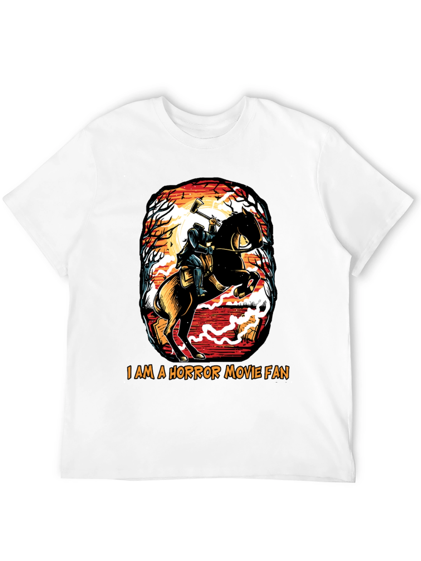 Headless Horseman Horror Movie Fan T-Shirt
