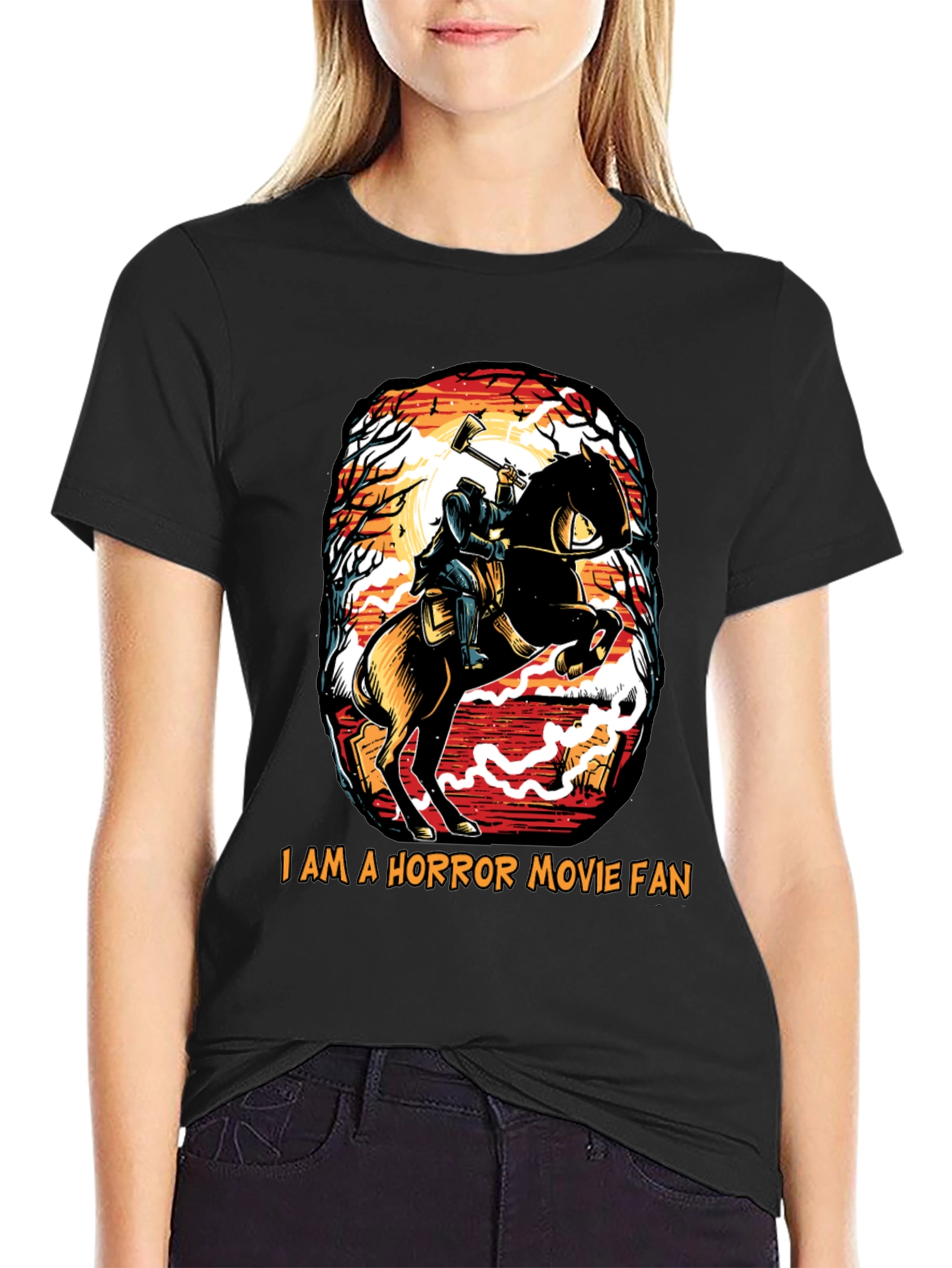 Headless Horseman Horror Movie Fan T-Shirt