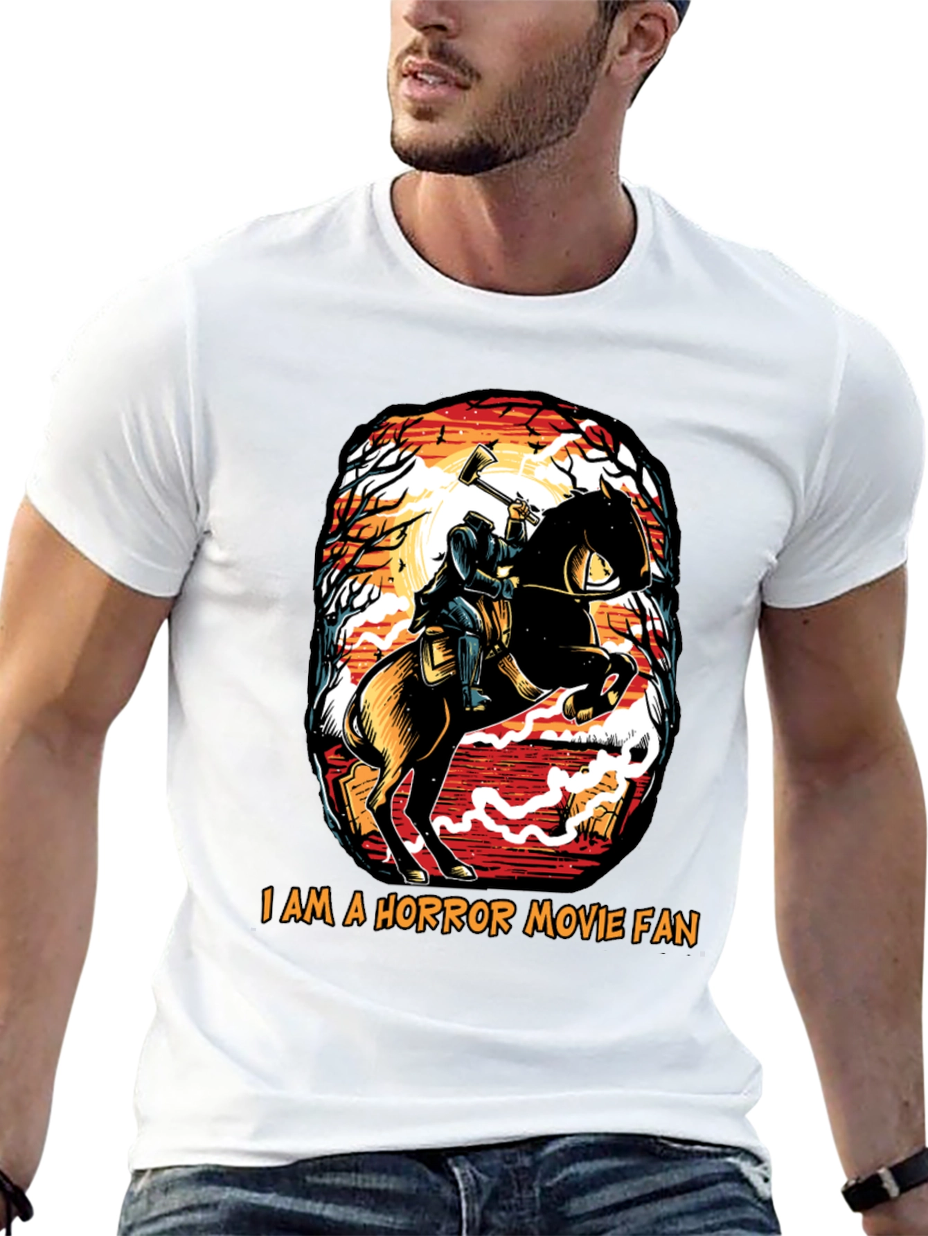Headless Horseman Horror Movie Fan T-Shirt