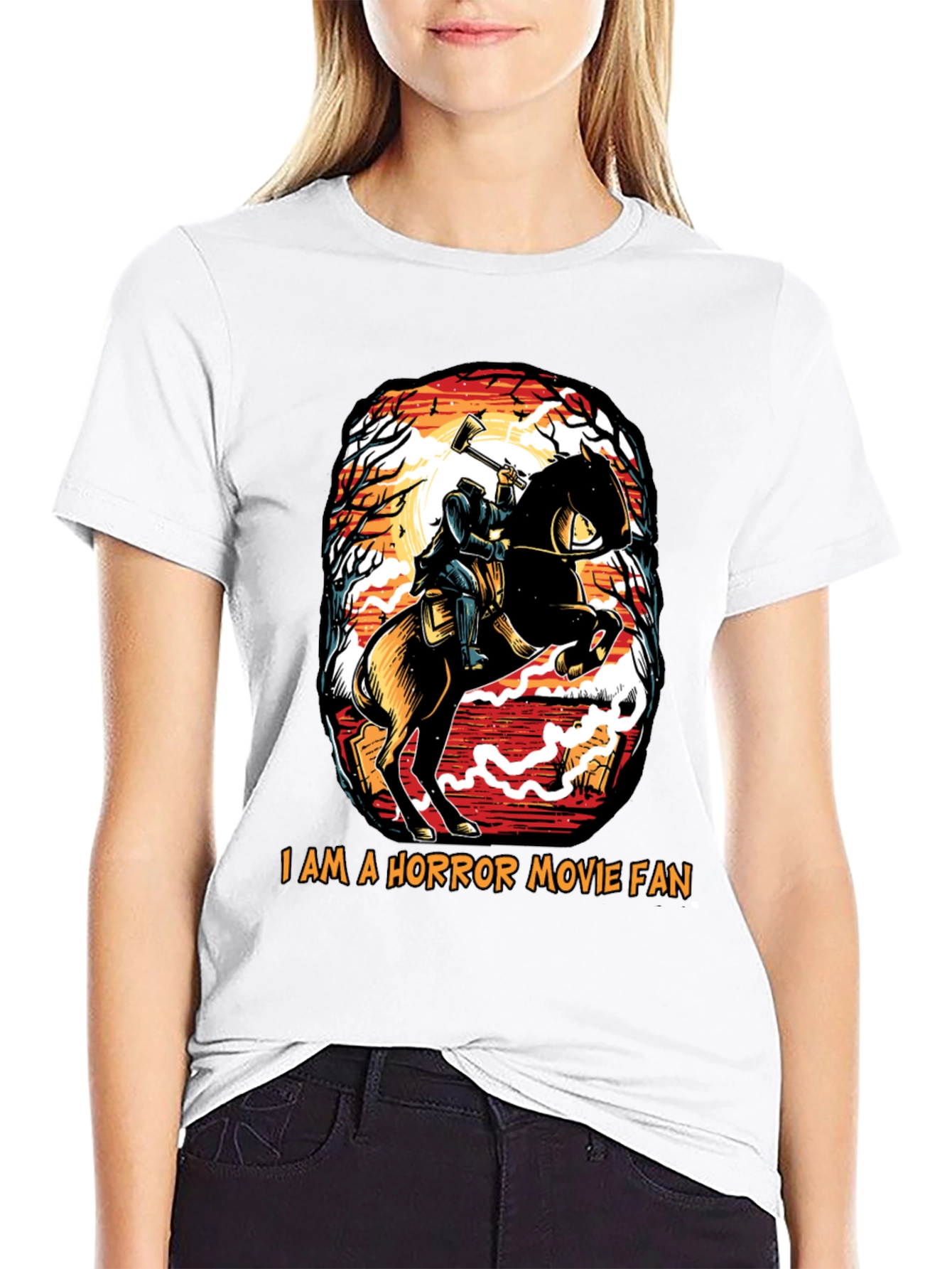 Headless Horseman Horror Movie Fan T-Shirt