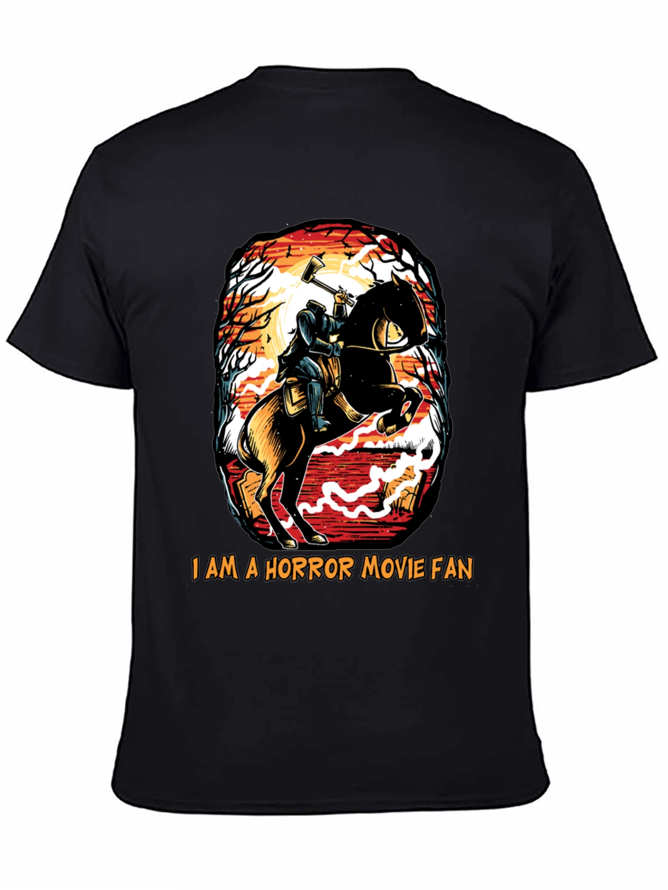 Headless Horseman Horror Movie Fan T-Shirt