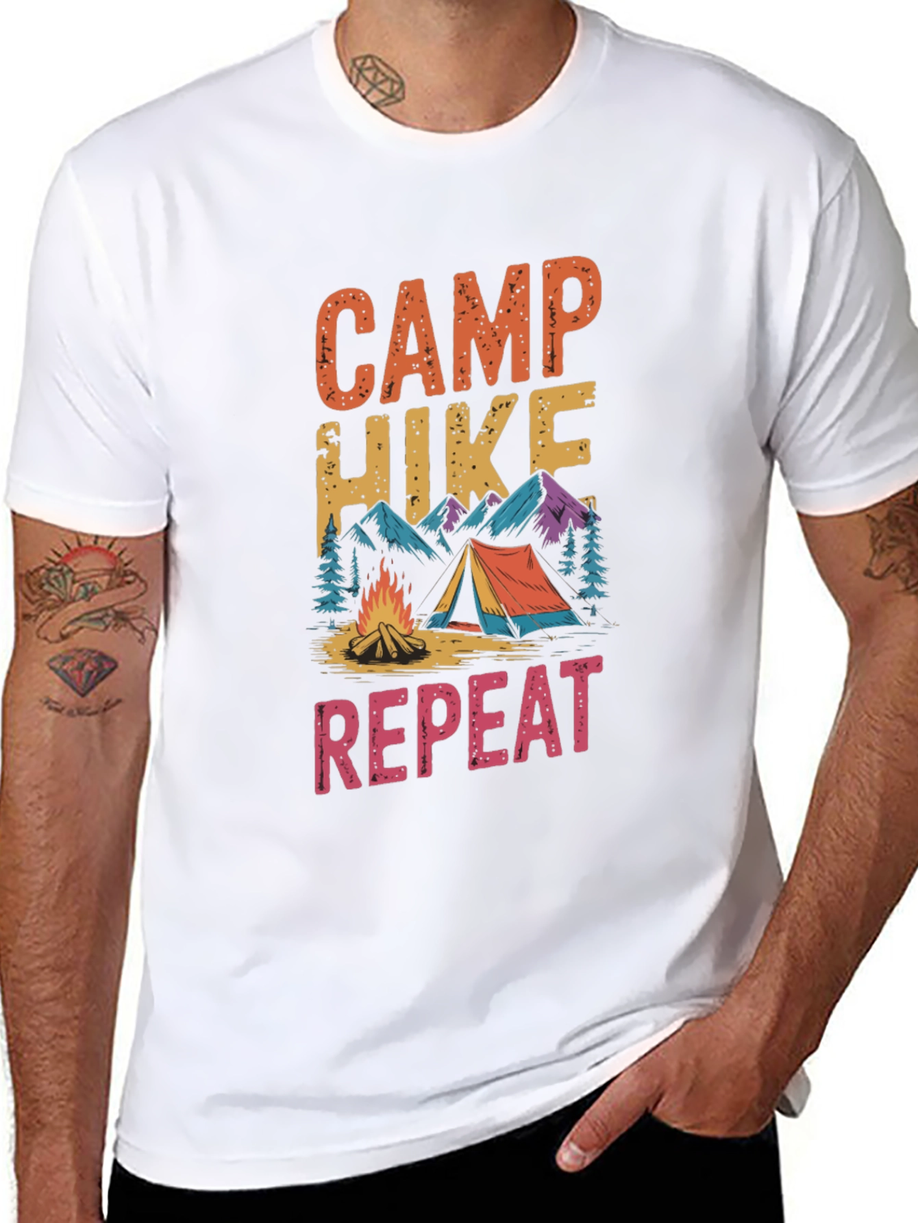 Camp Hike Repeat Graphic Tee