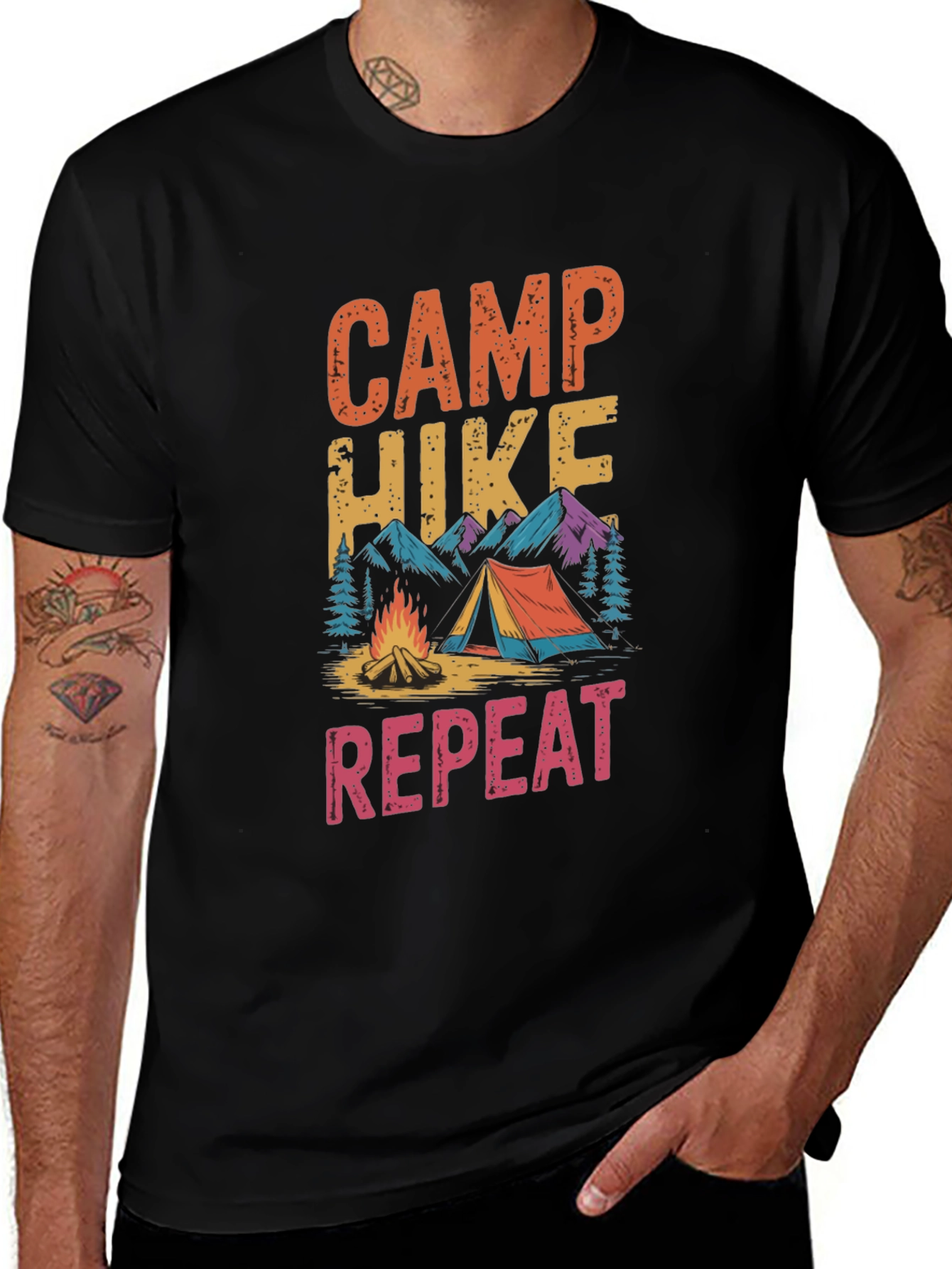 Camp Hike Repeat Graphic Tee
