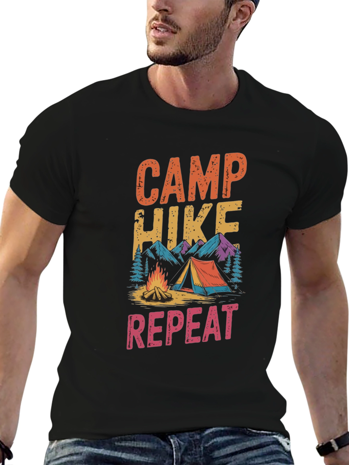 Camp Hike Repeat Graphic Tee