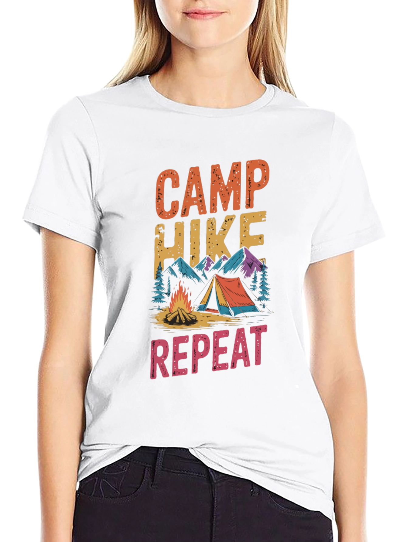 Camp Hike Repeat Graphic Tee