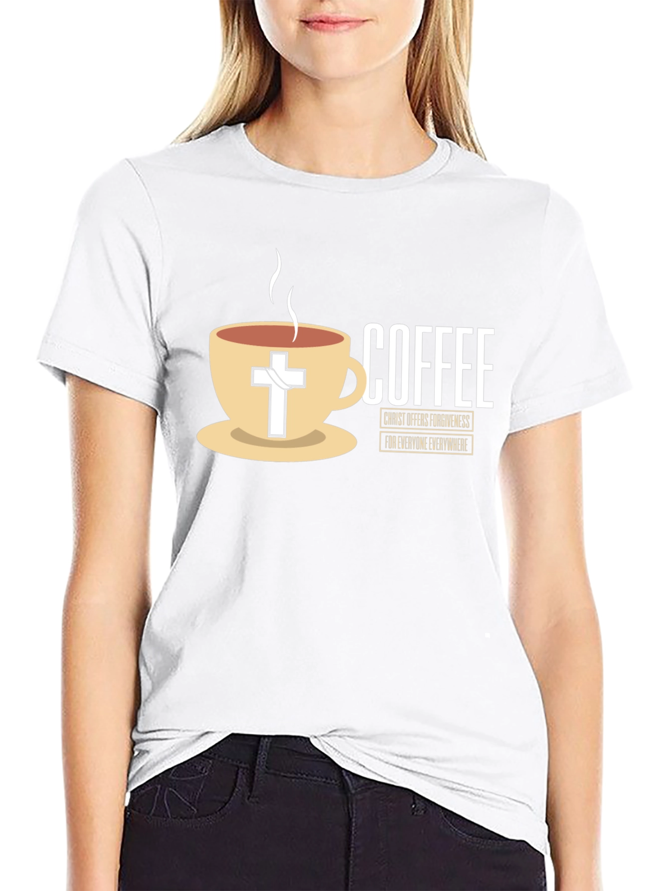 Coffee and Christ Black T-Shirt