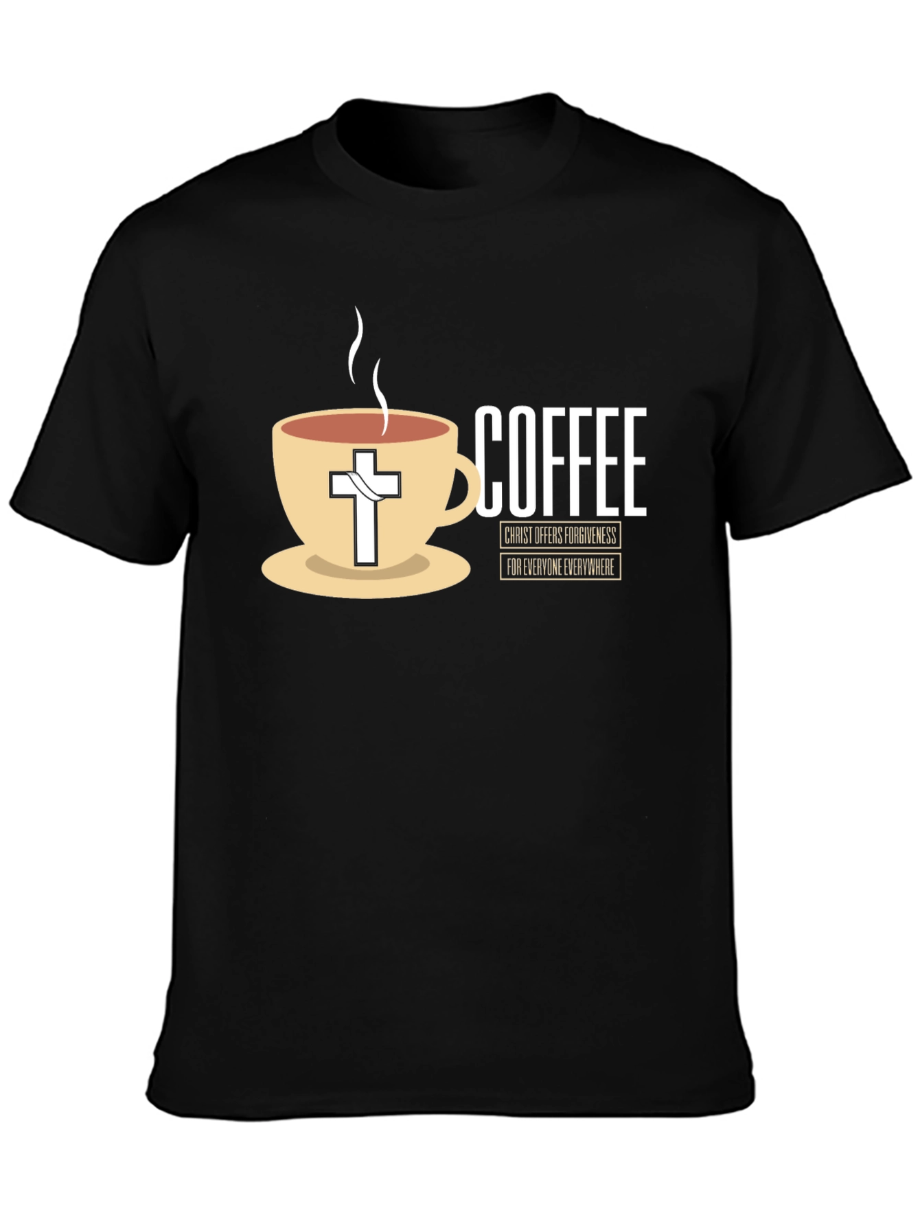 Coffee and Christ Black T-Shirt
