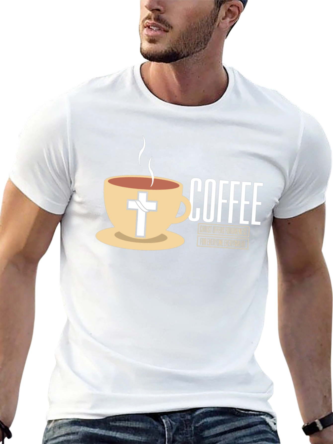 Coffee and Christ Black T-Shirt