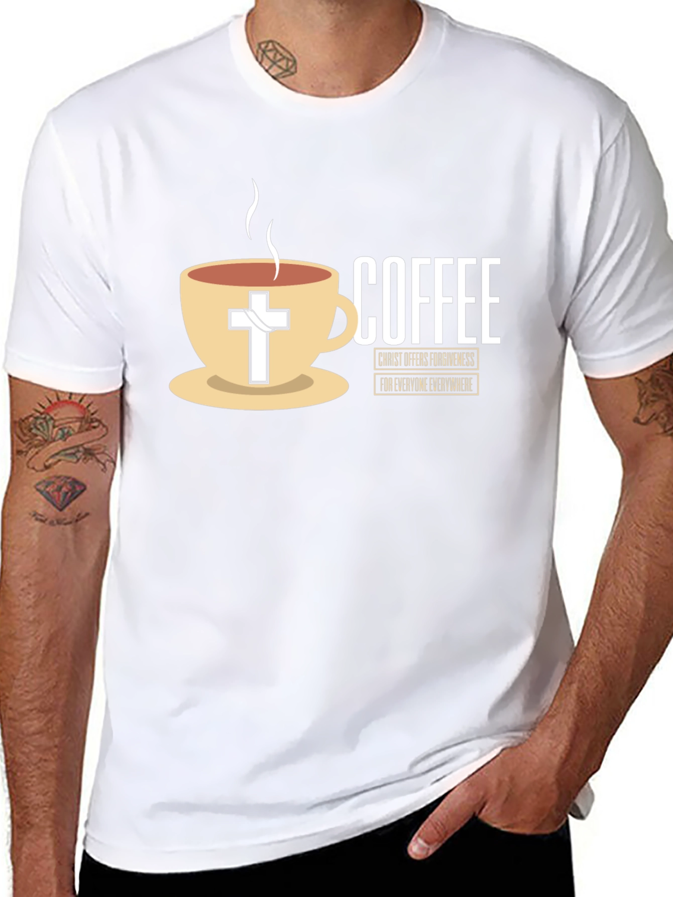 Coffee and Christ Black T-Shirt