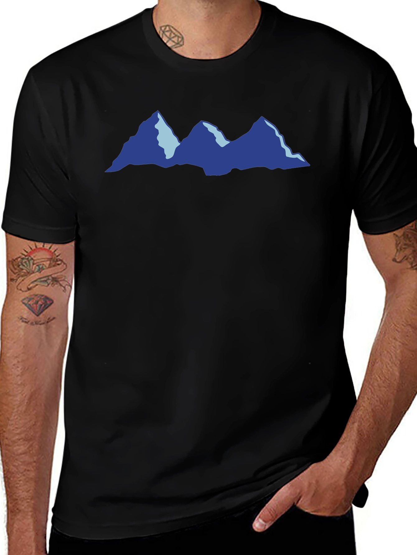 Mountain Peak Graphic Tee - Casual Comfort