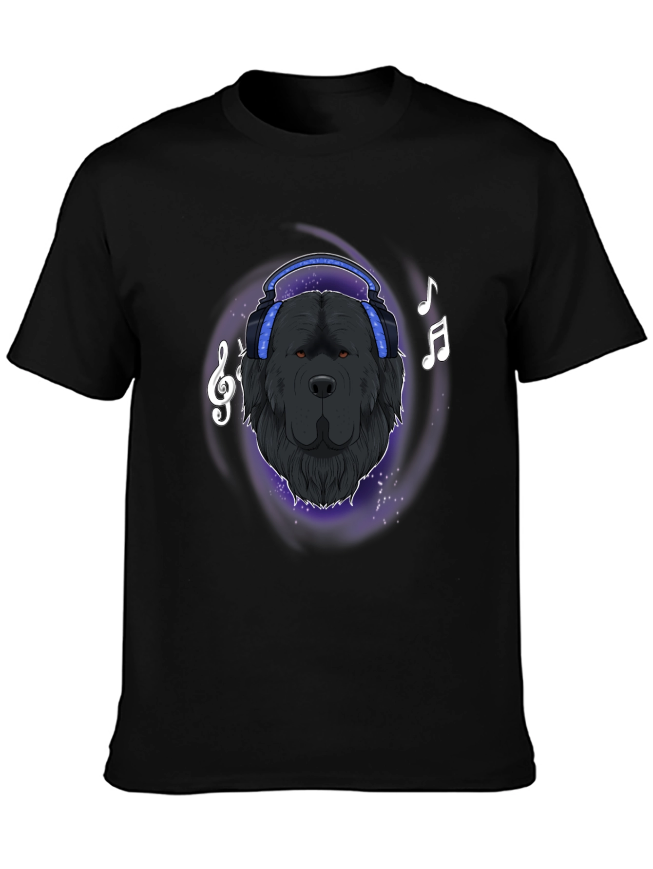 Cool Dog DJ T-Shirt - Black