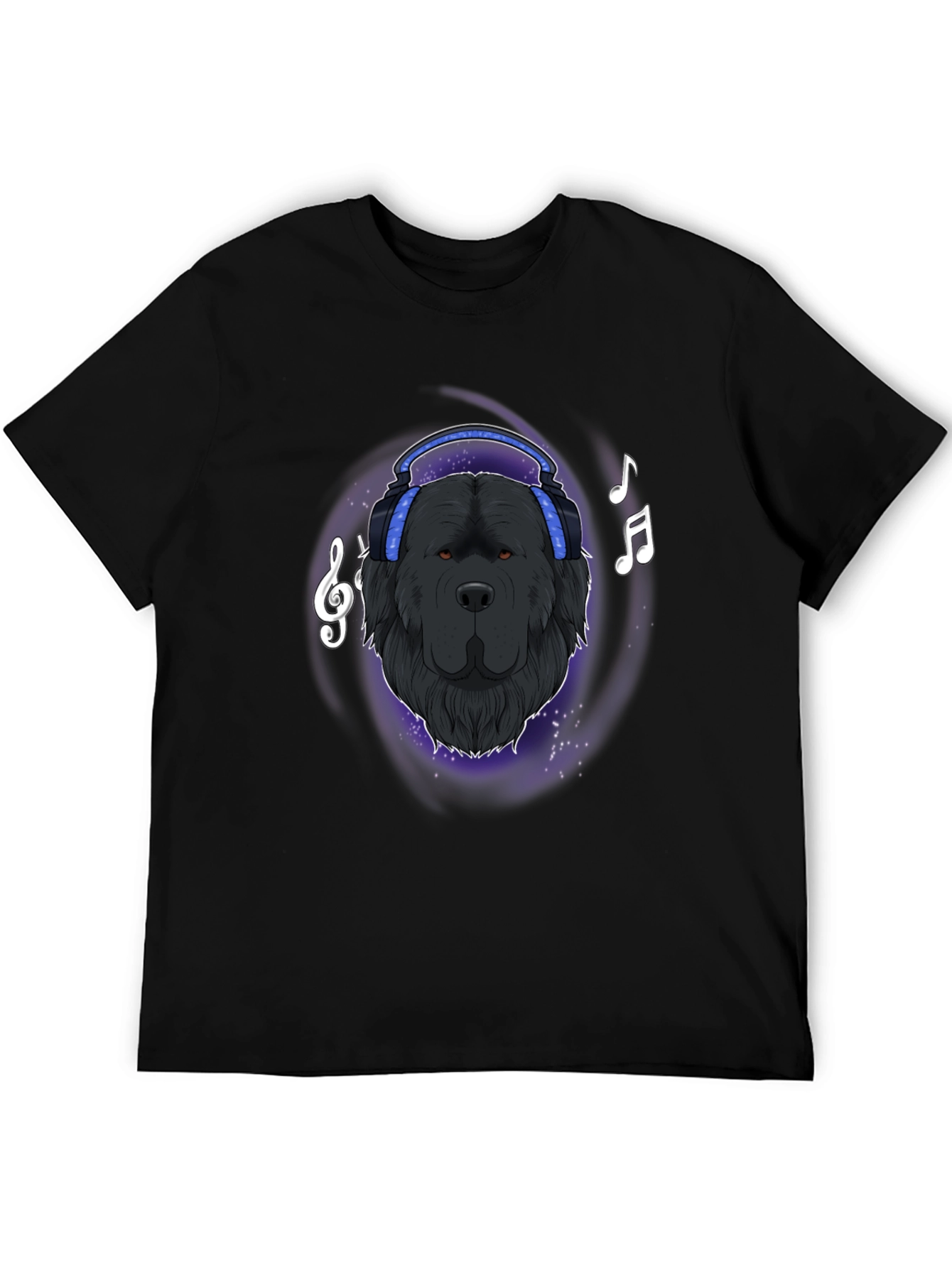 Cool Dog DJ T-Shirt - Black