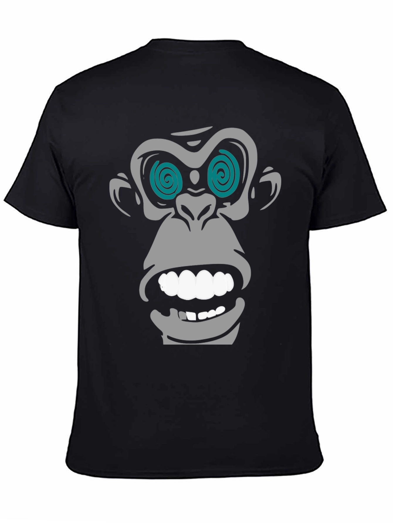 Hypnotic Monkey Graphic T-Shirt - Black