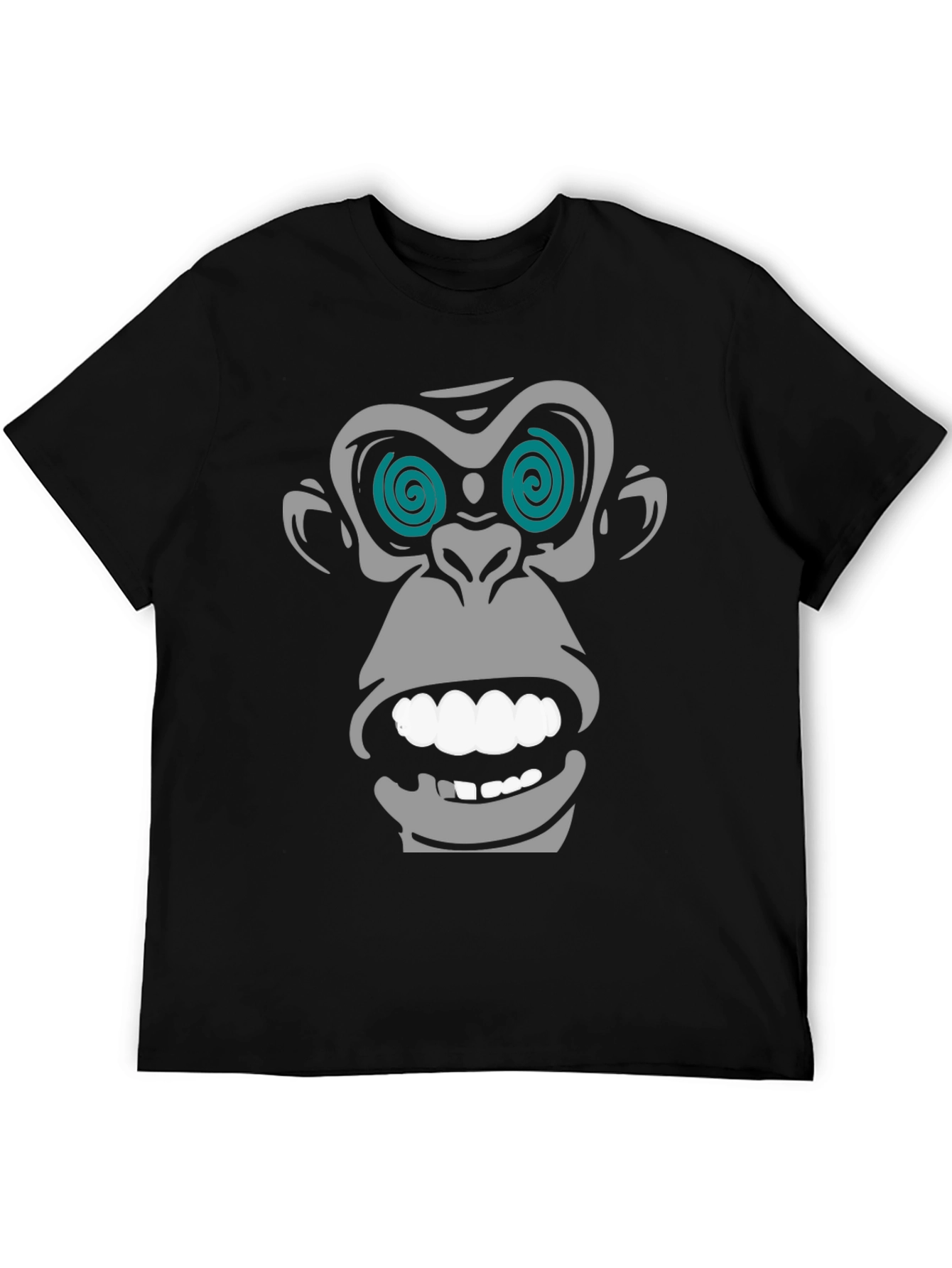 Hypnotic Monkey Graphic T-Shirt - Black