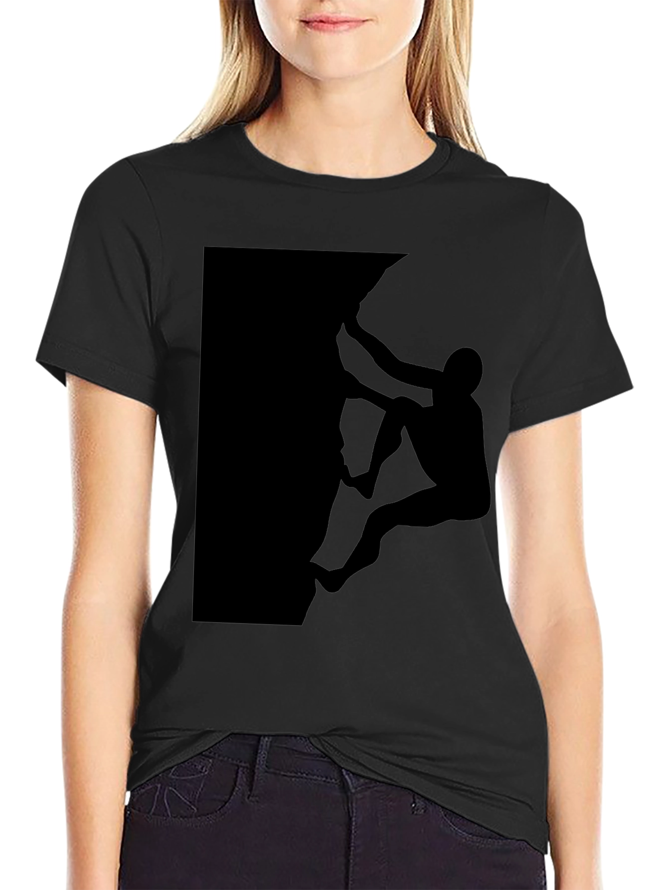 Rock Climbing Silhouette Tee - Adventure Shirt