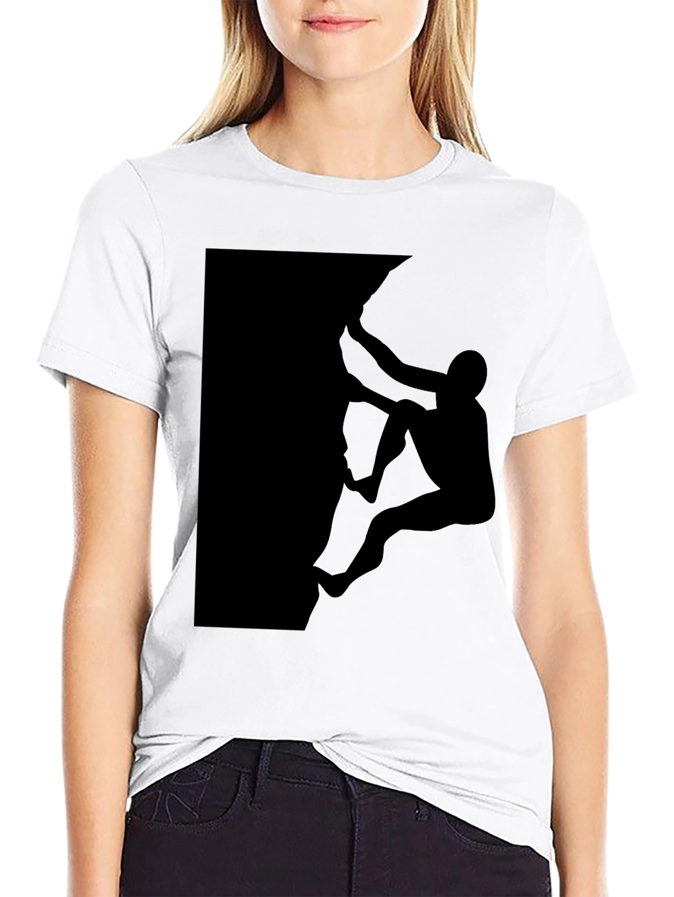 Rock Climbing Silhouette Tee - Adventure Shirt
