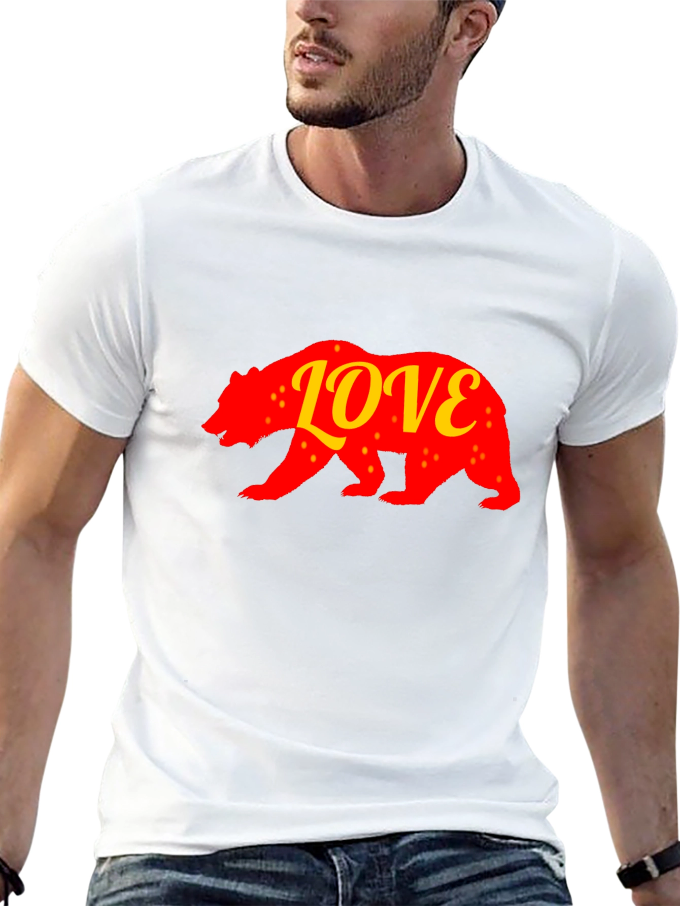 California Bear Love T-Shirt - Black