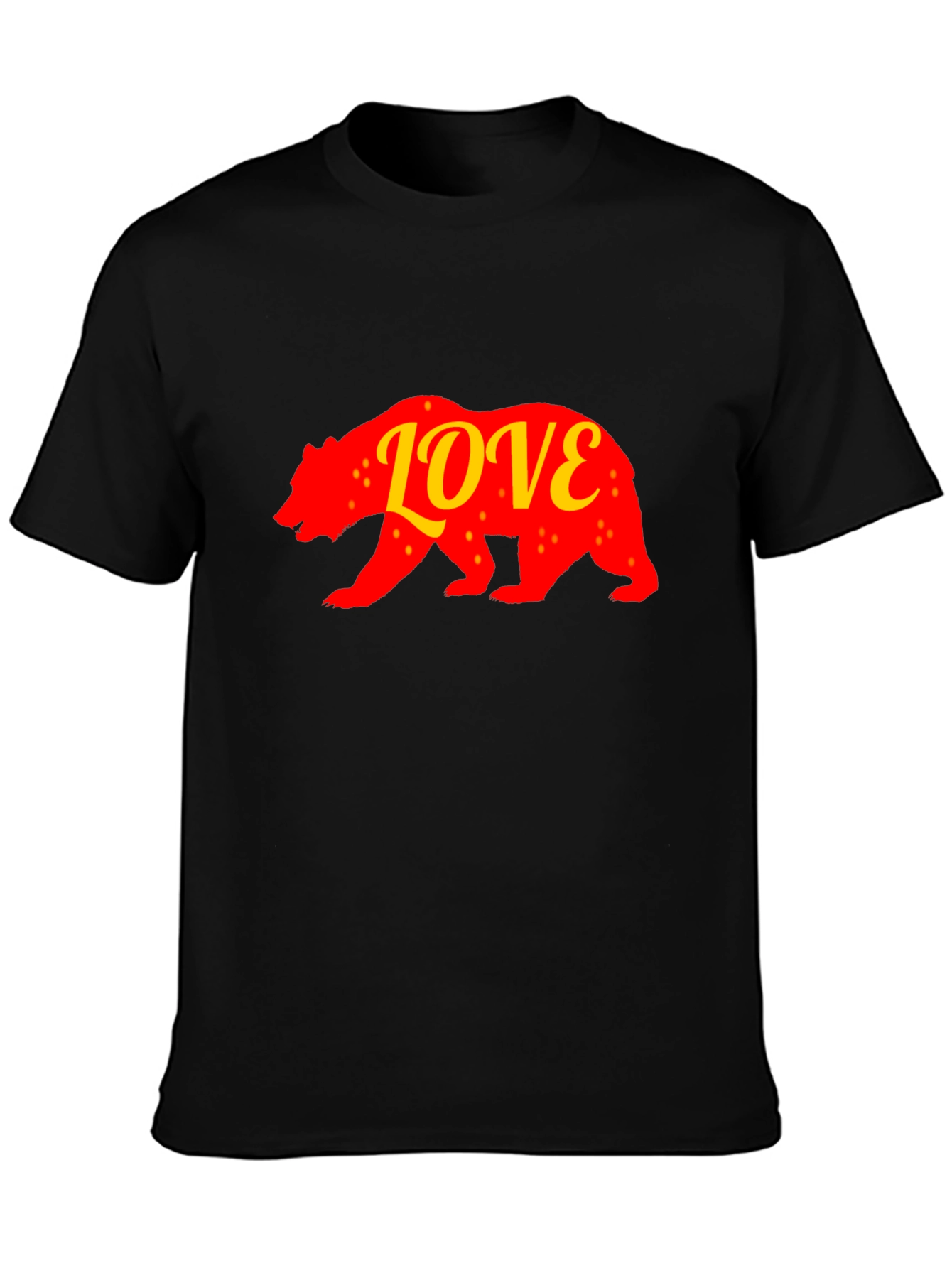 California Bear Love T-Shirt - Black
