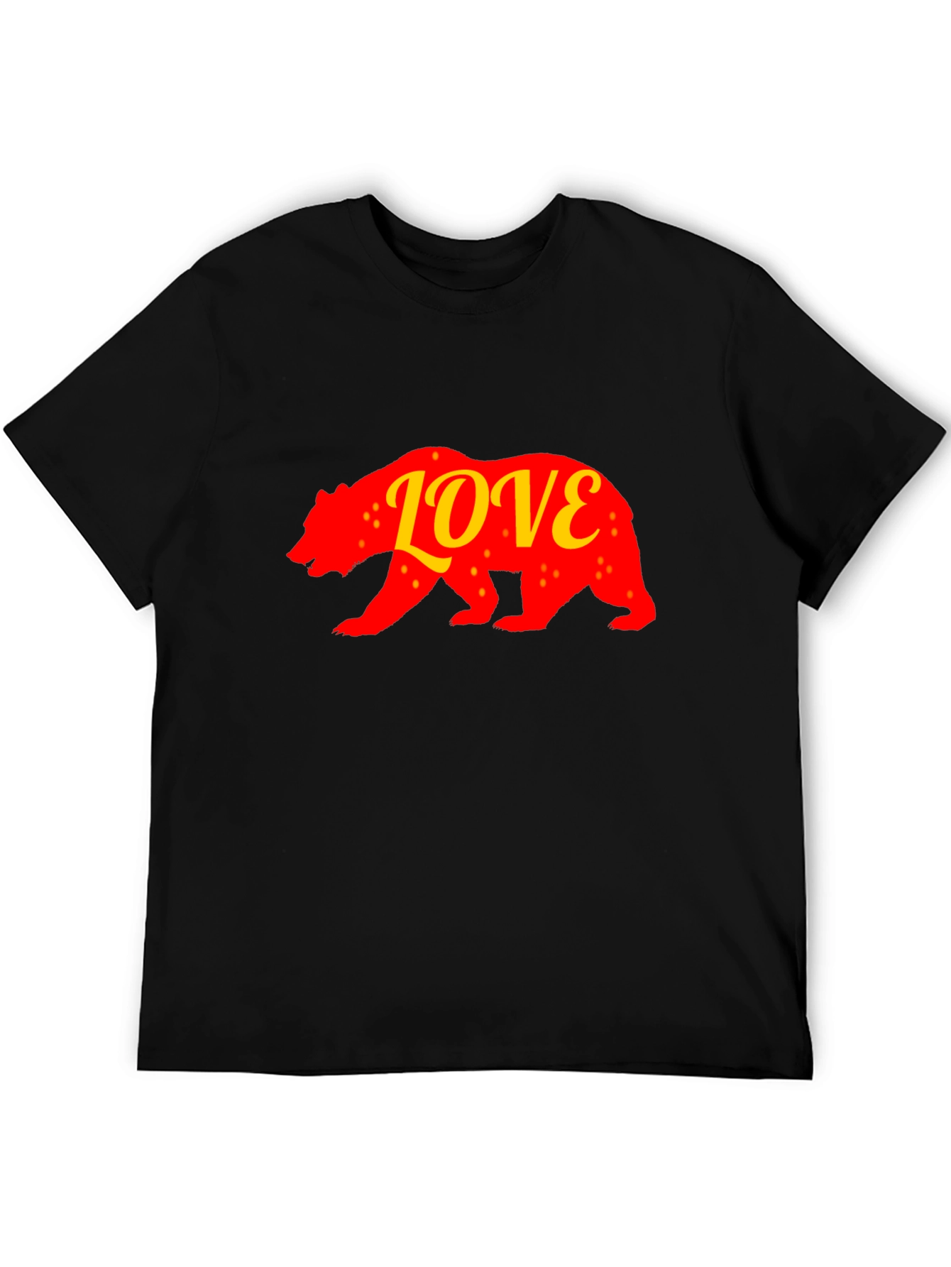 California Bear Love T-Shirt - Black