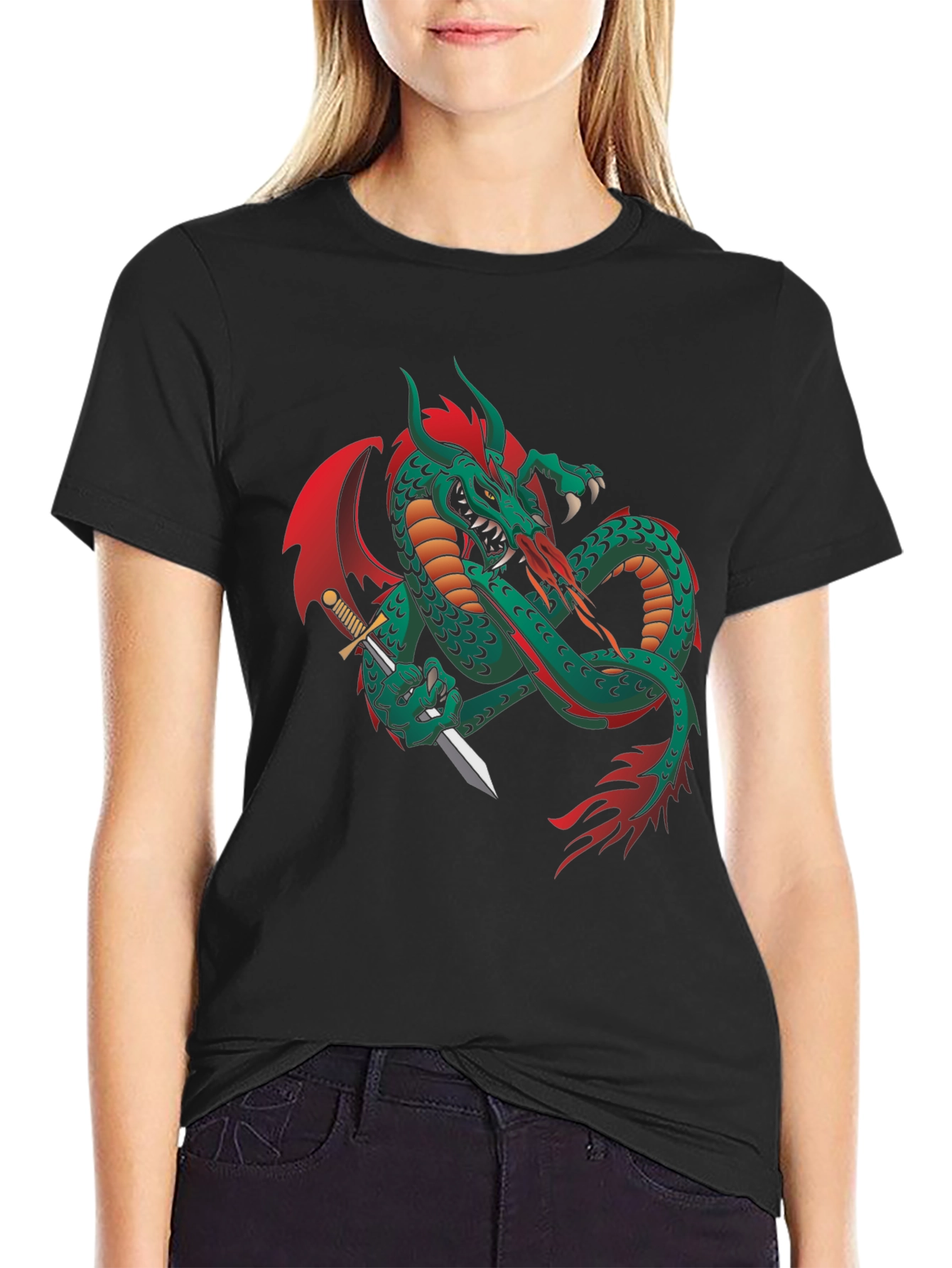 Dragon & Dagger Graphic T-Shirt