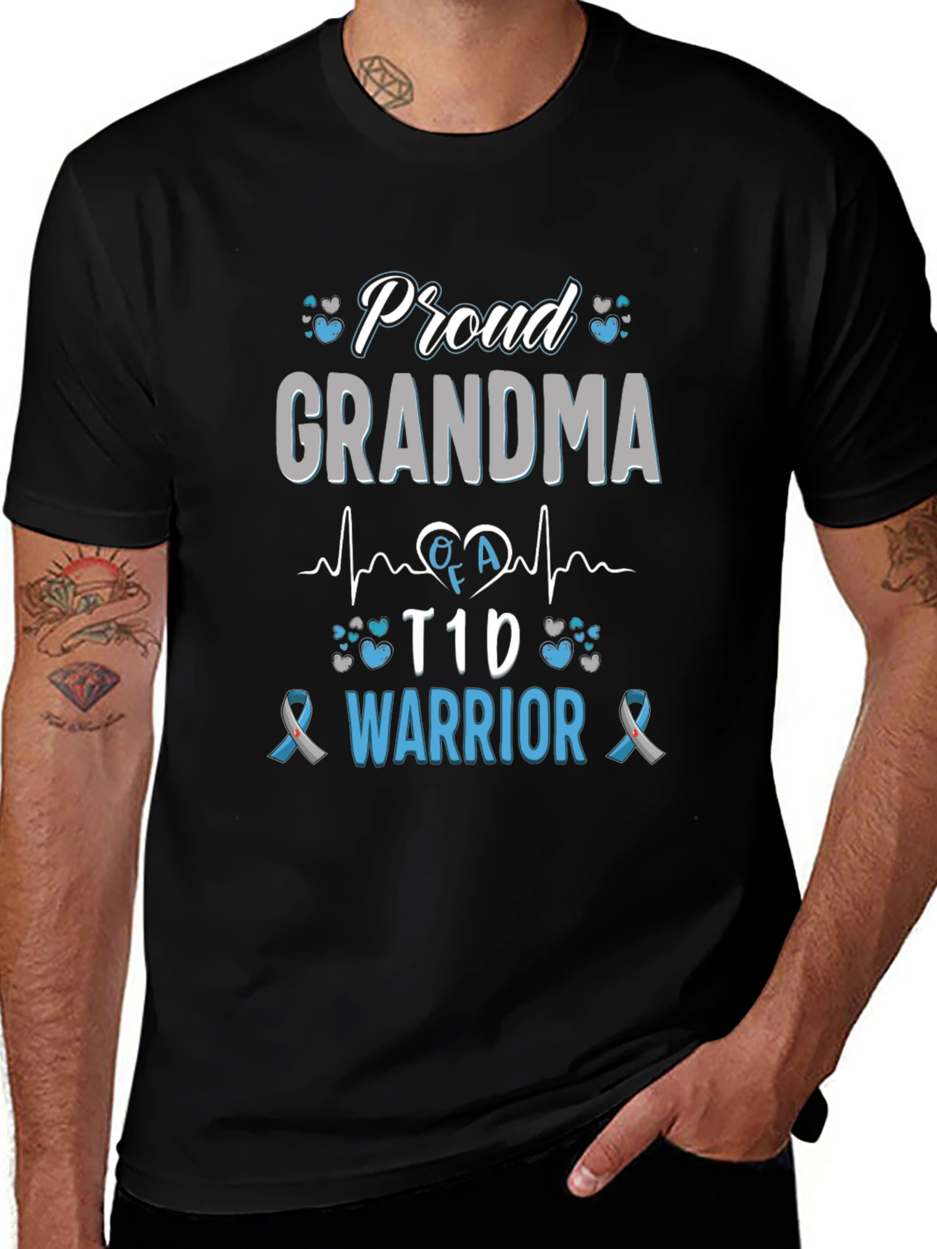 Proud Grandma T1D Warrior Tee