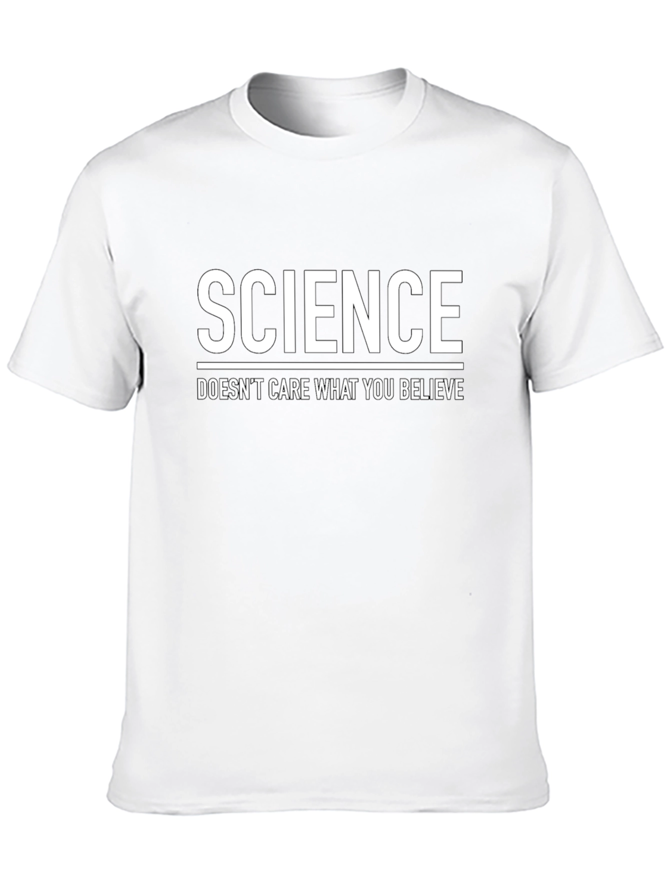 Science Doesnt Care T-Shirt -  Black Cotton Blend