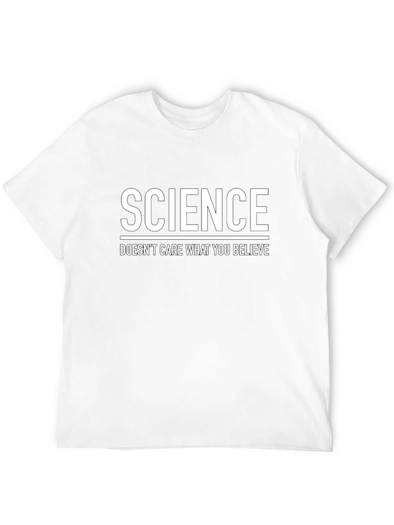 Science Doesnt Care T-Shirt -  Black Cotton Blend