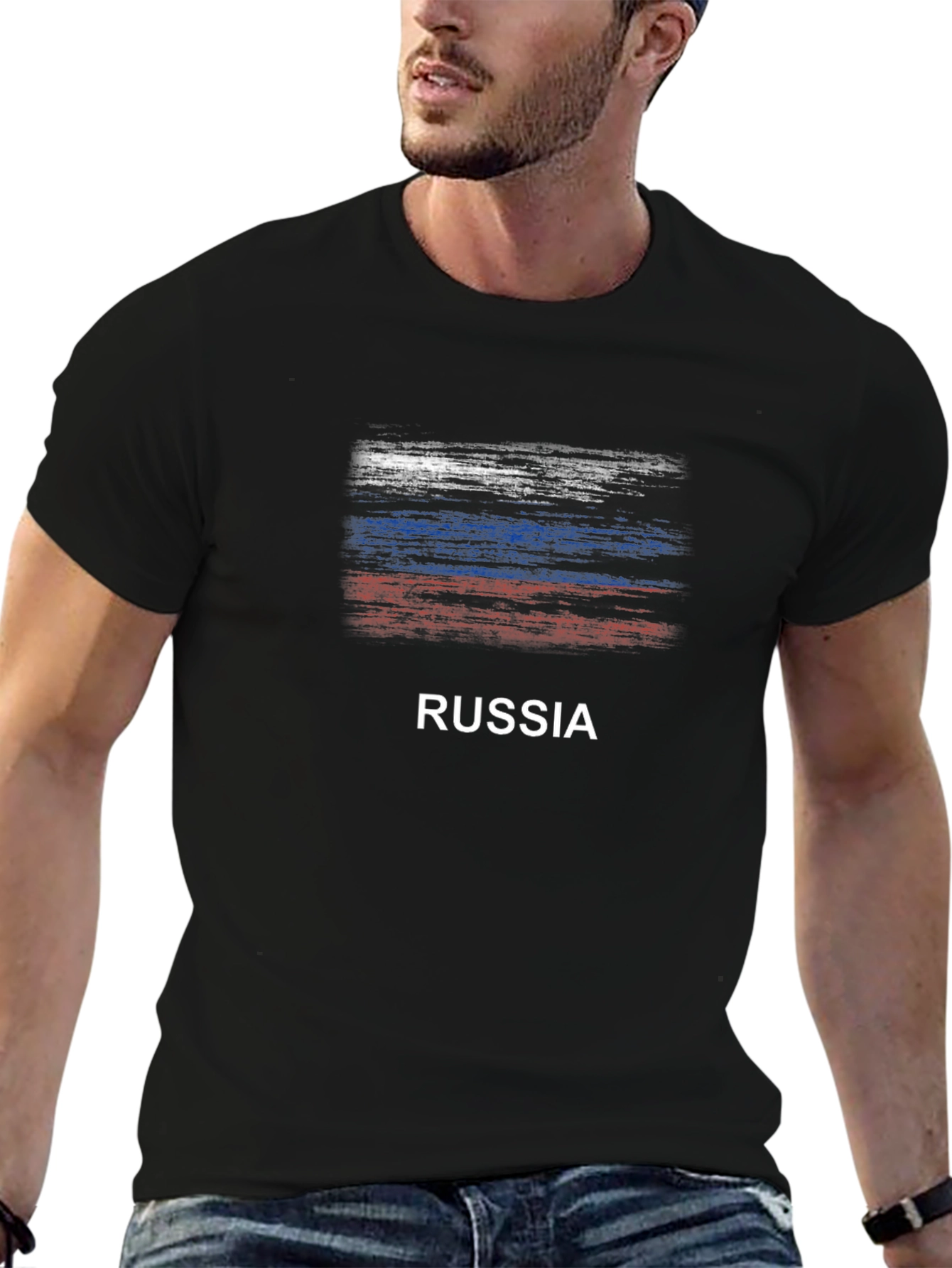 Russia Flag T-Shirt - Patriotic Design