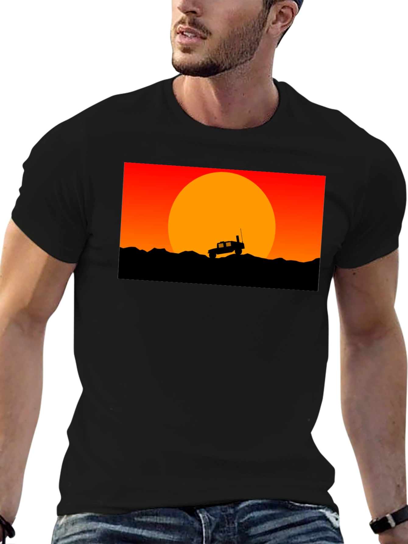 Off-Road Sunset Graphic T-Shirt