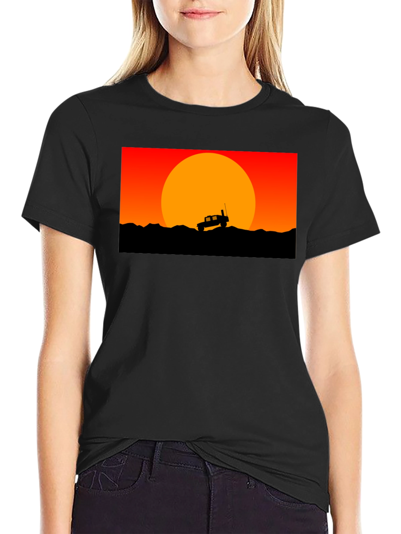 Off-Road Sunset Graphic T-Shirt
