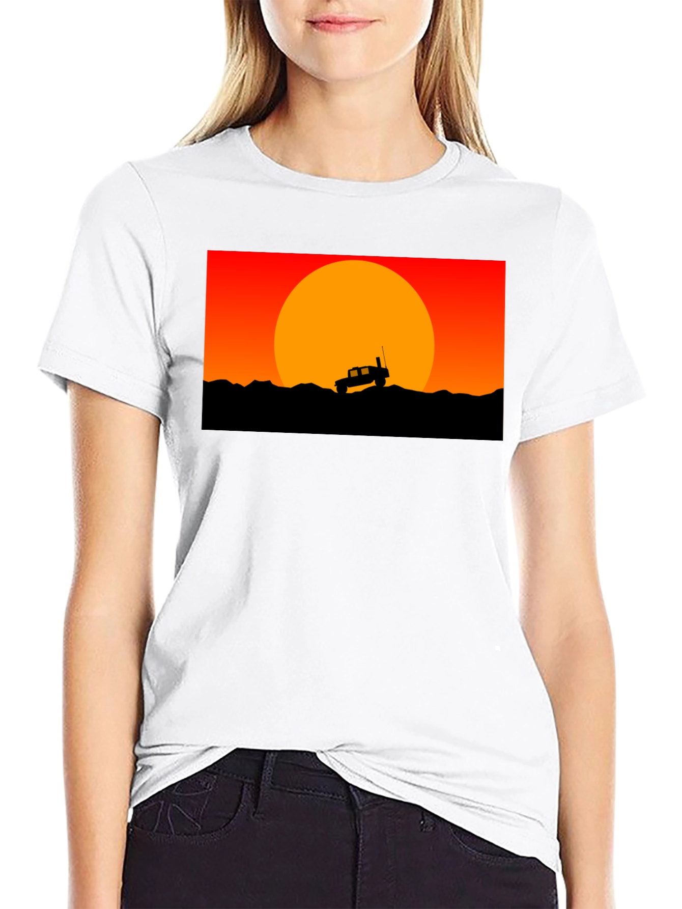 Off-Road Sunset Graphic T-Shirt