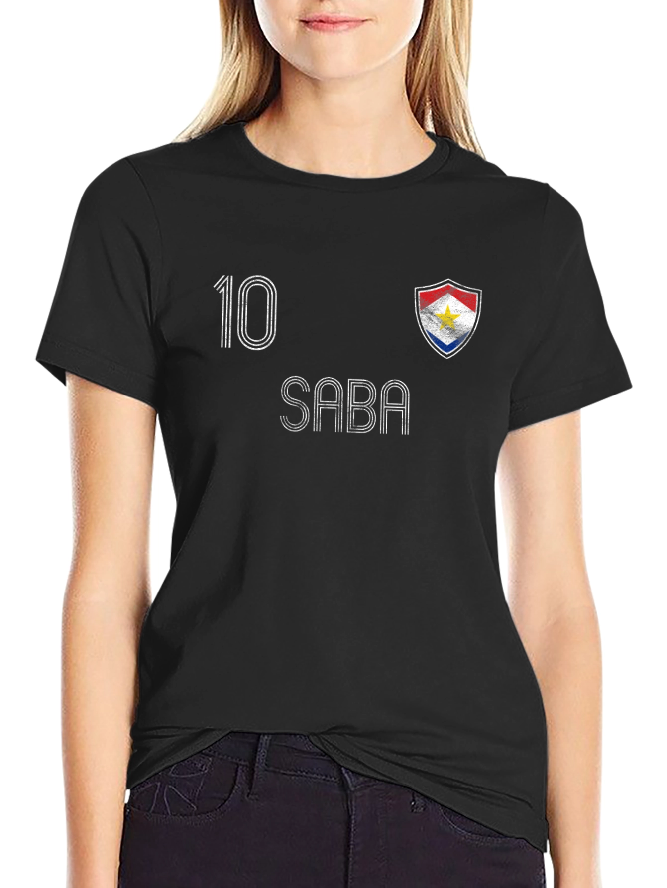 Saba Football Jersey Style T-Shirt