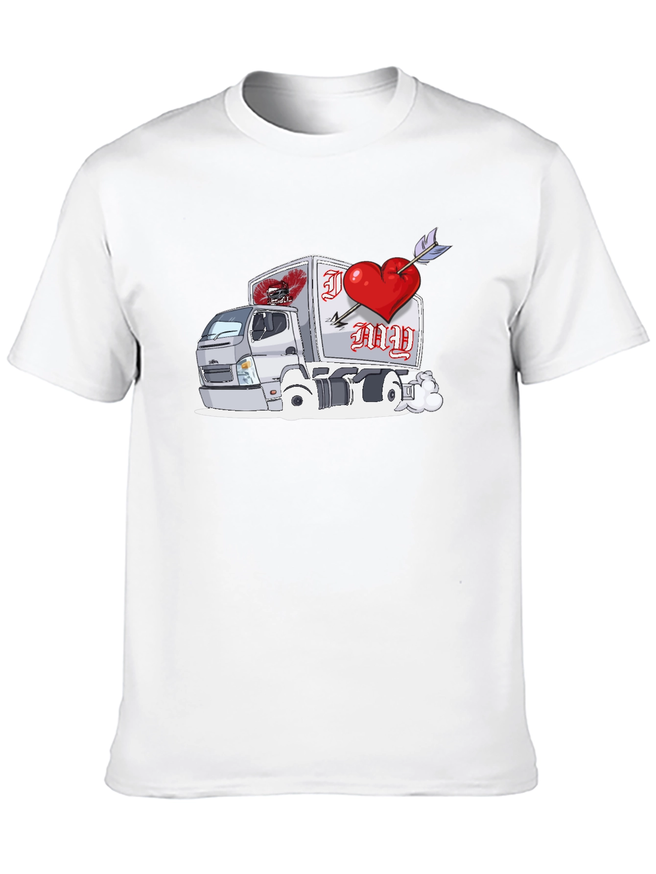 I Love My Truck Valentines Day T-Shirt