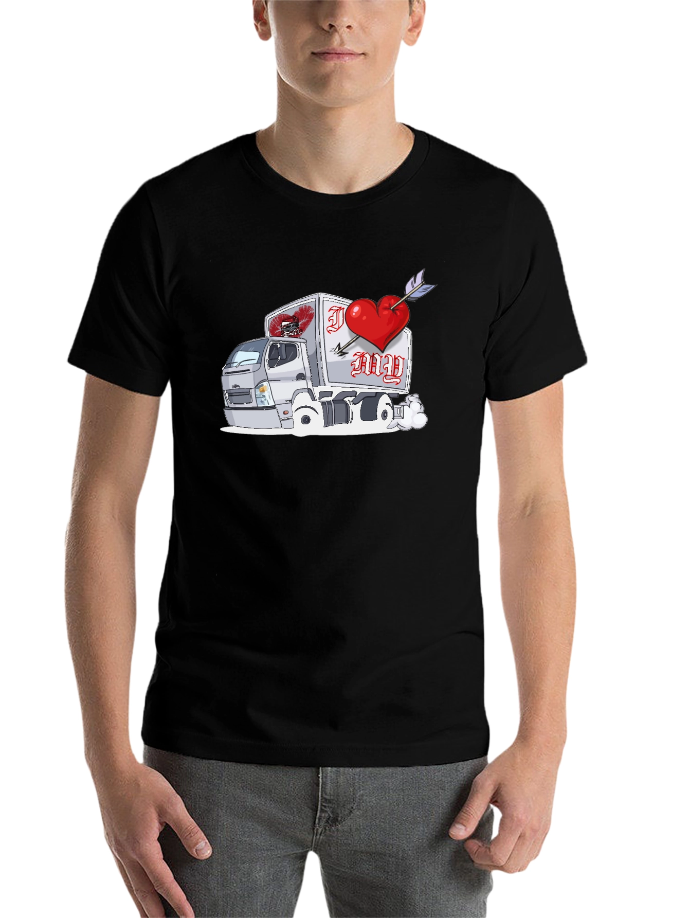 I Love My Truck Valentines Day T-Shirt