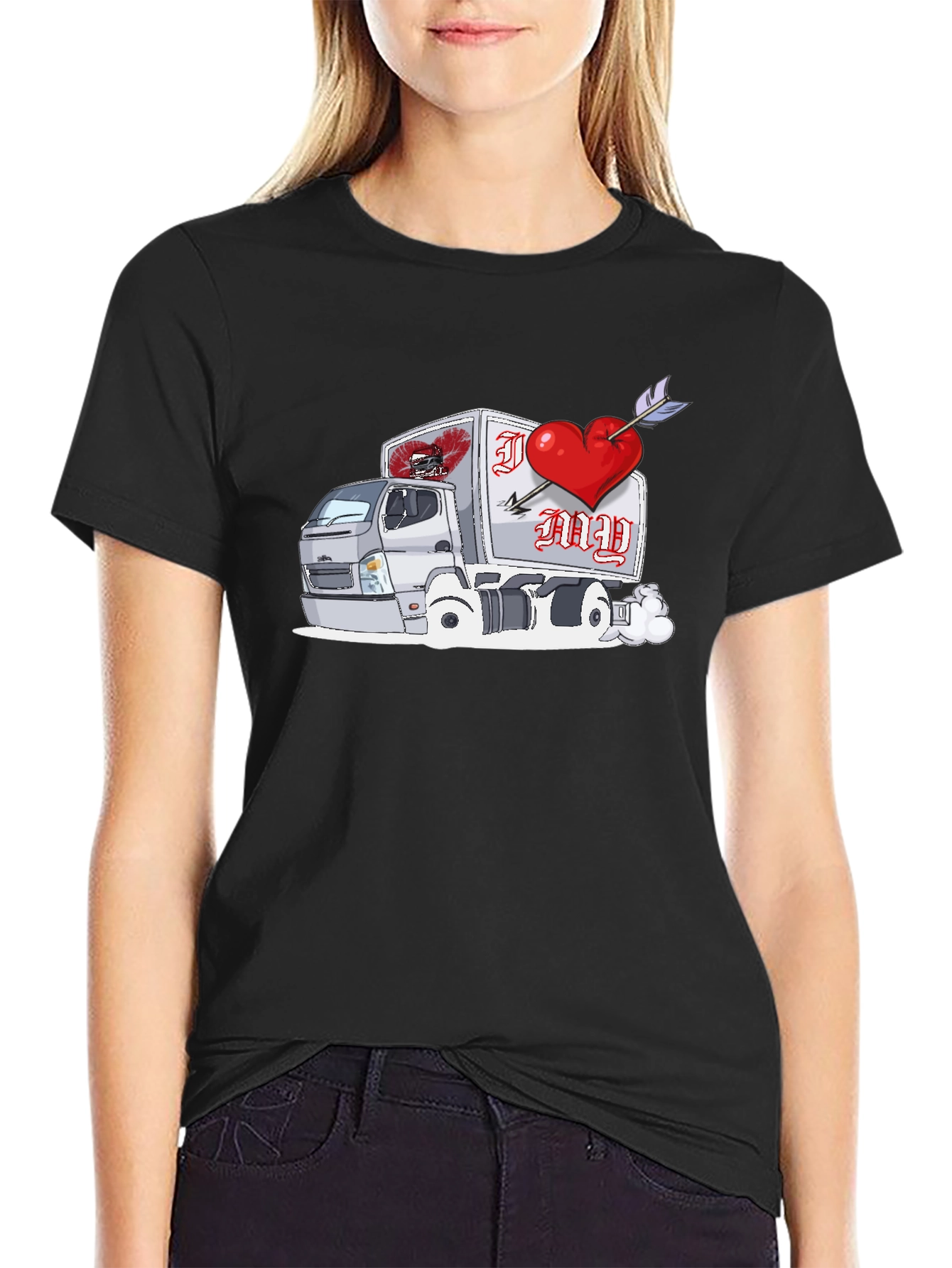 I Love My Truck Valentines Day T-Shirt