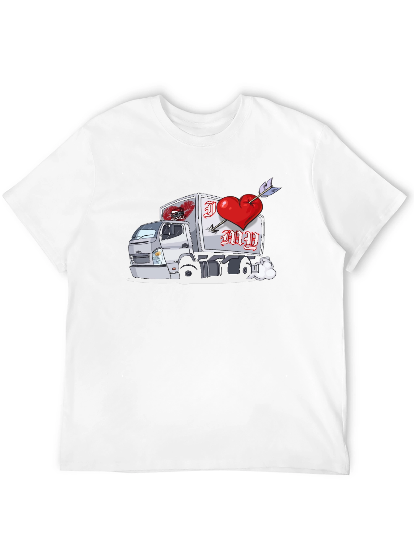 I Love My Truck Valentines Day T-Shirt