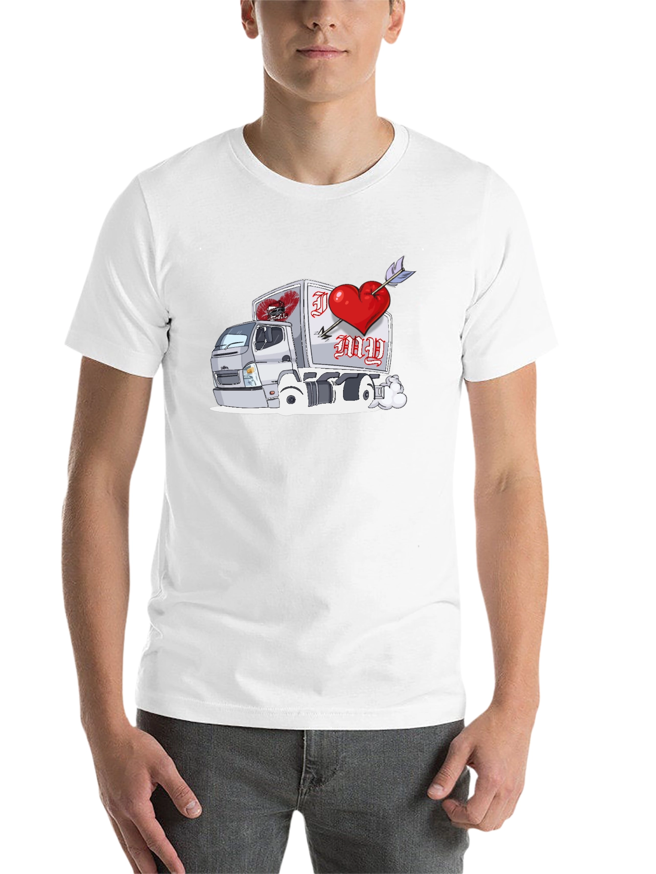 I Love My Truck Valentines Day T-Shirt