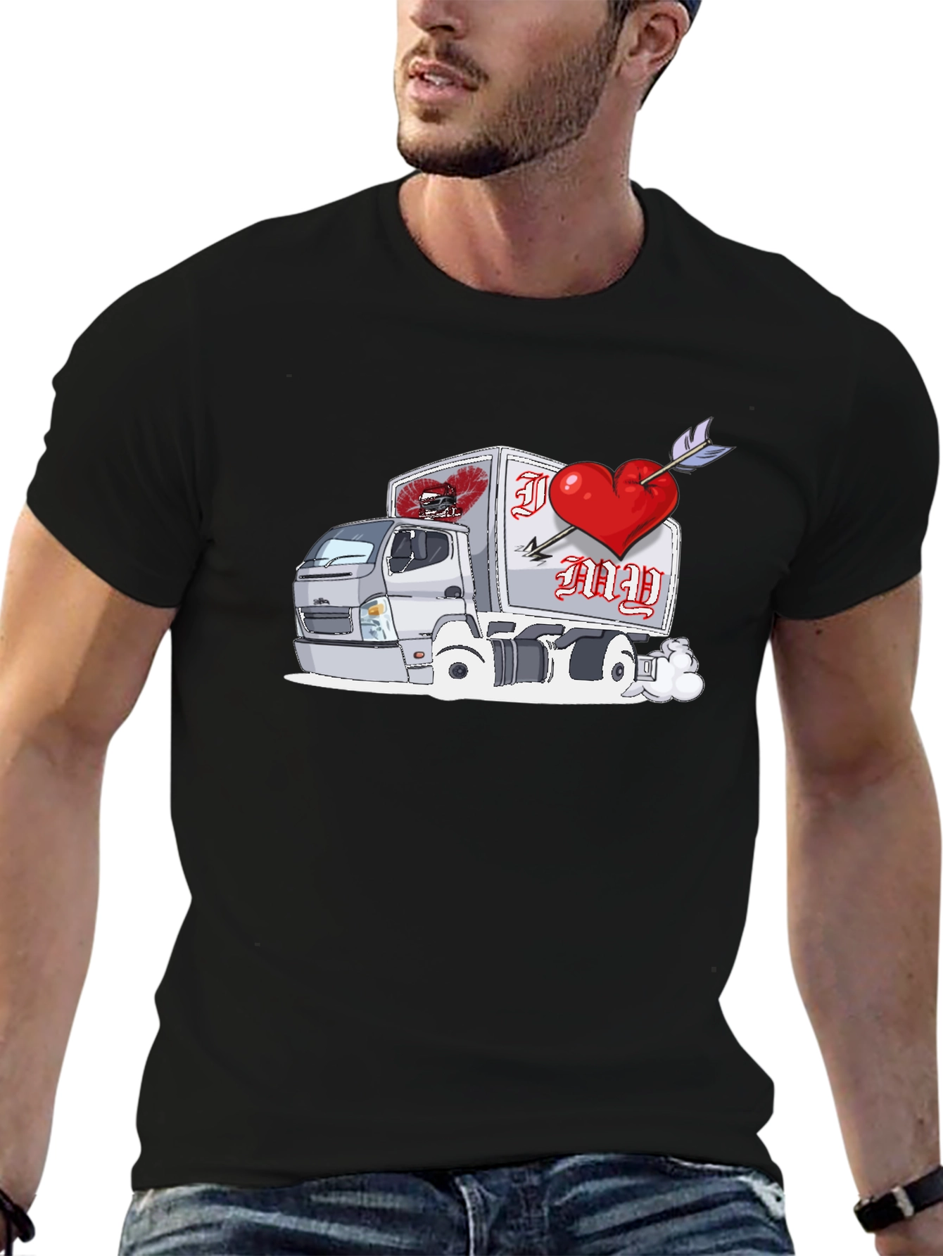 I Love My Truck Valentines Day T-Shirt