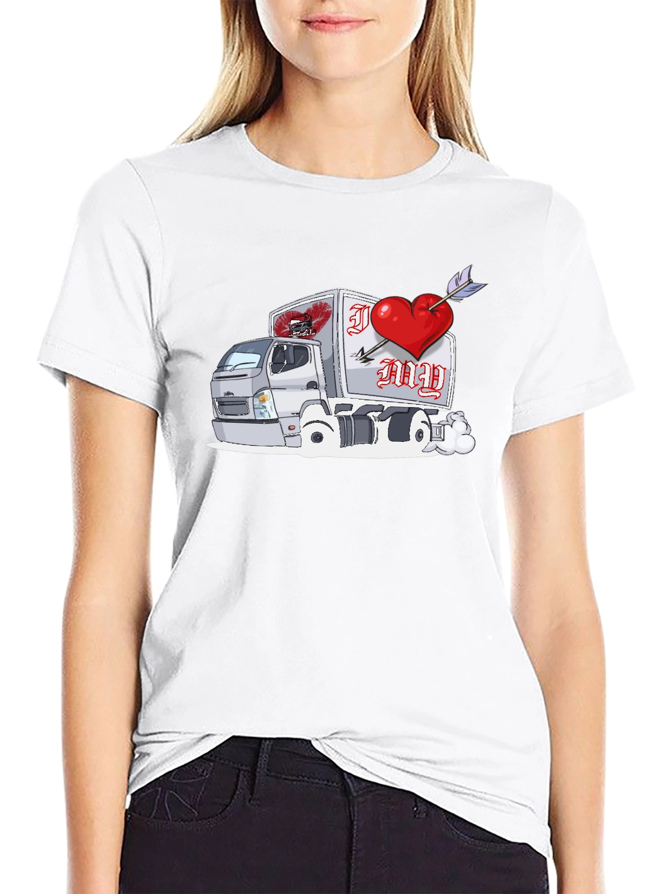 I Love My Truck Valentines Day T-Shirt
