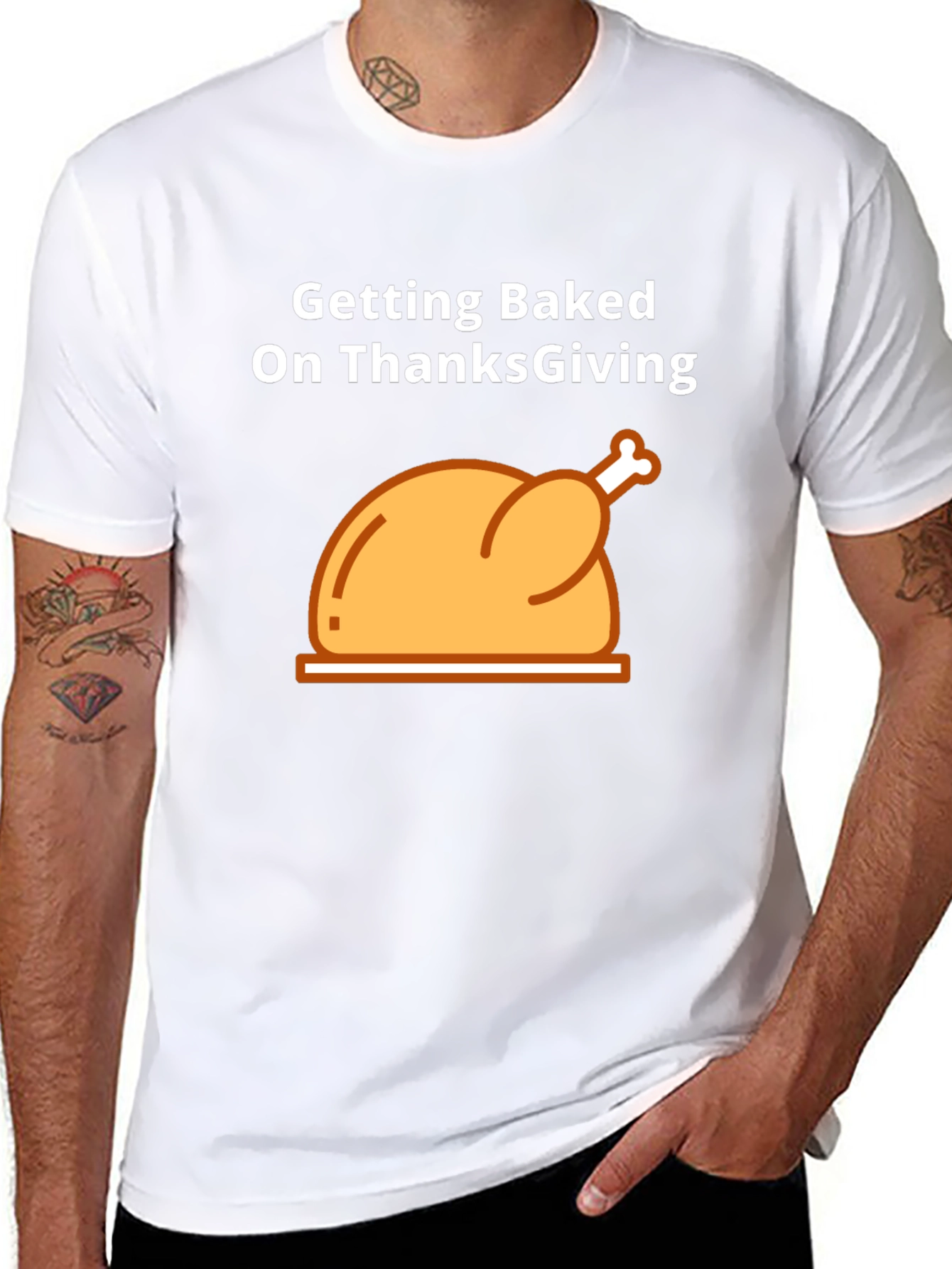 Thanksgiving Turkey Baked T-Shirt