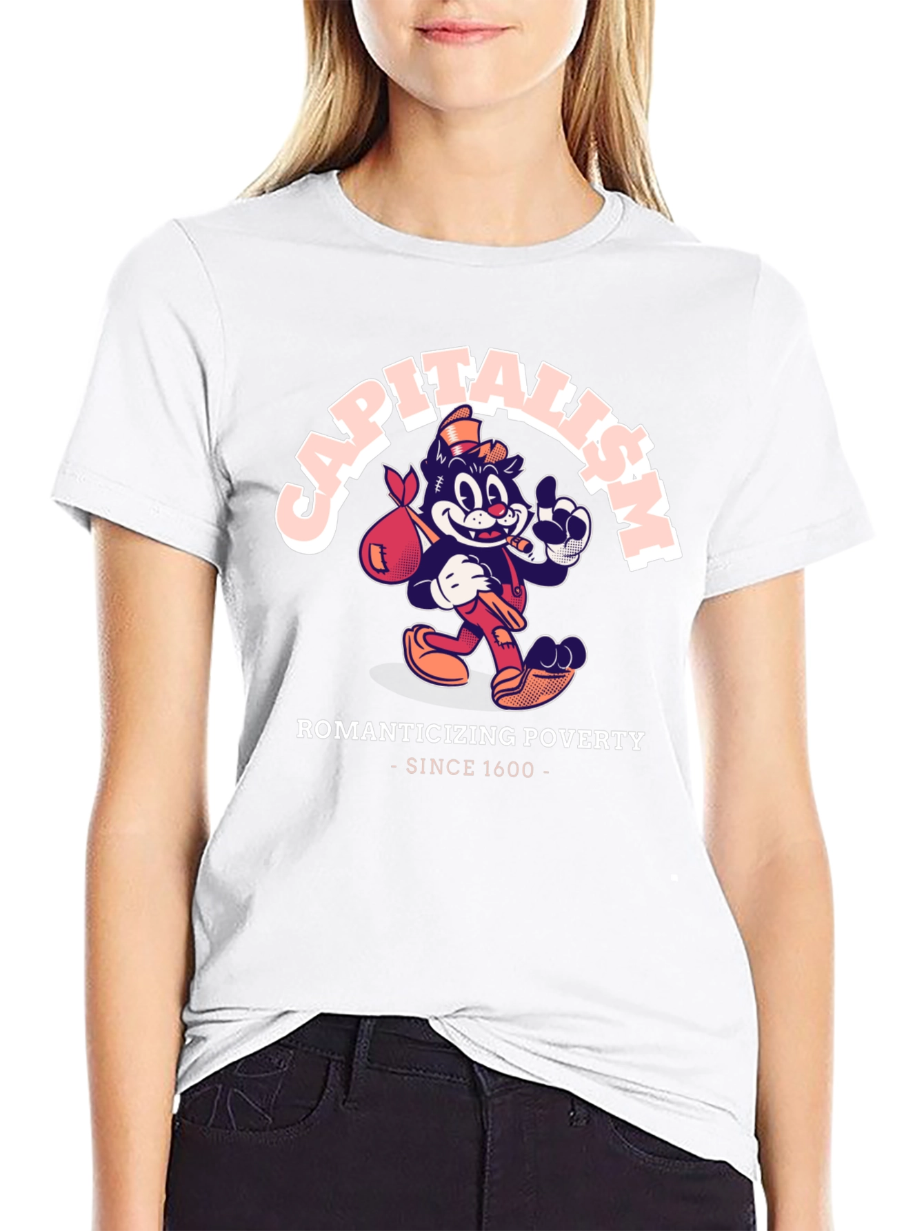 Capitalism Romanticizing Poverty Graphic T-Shirt