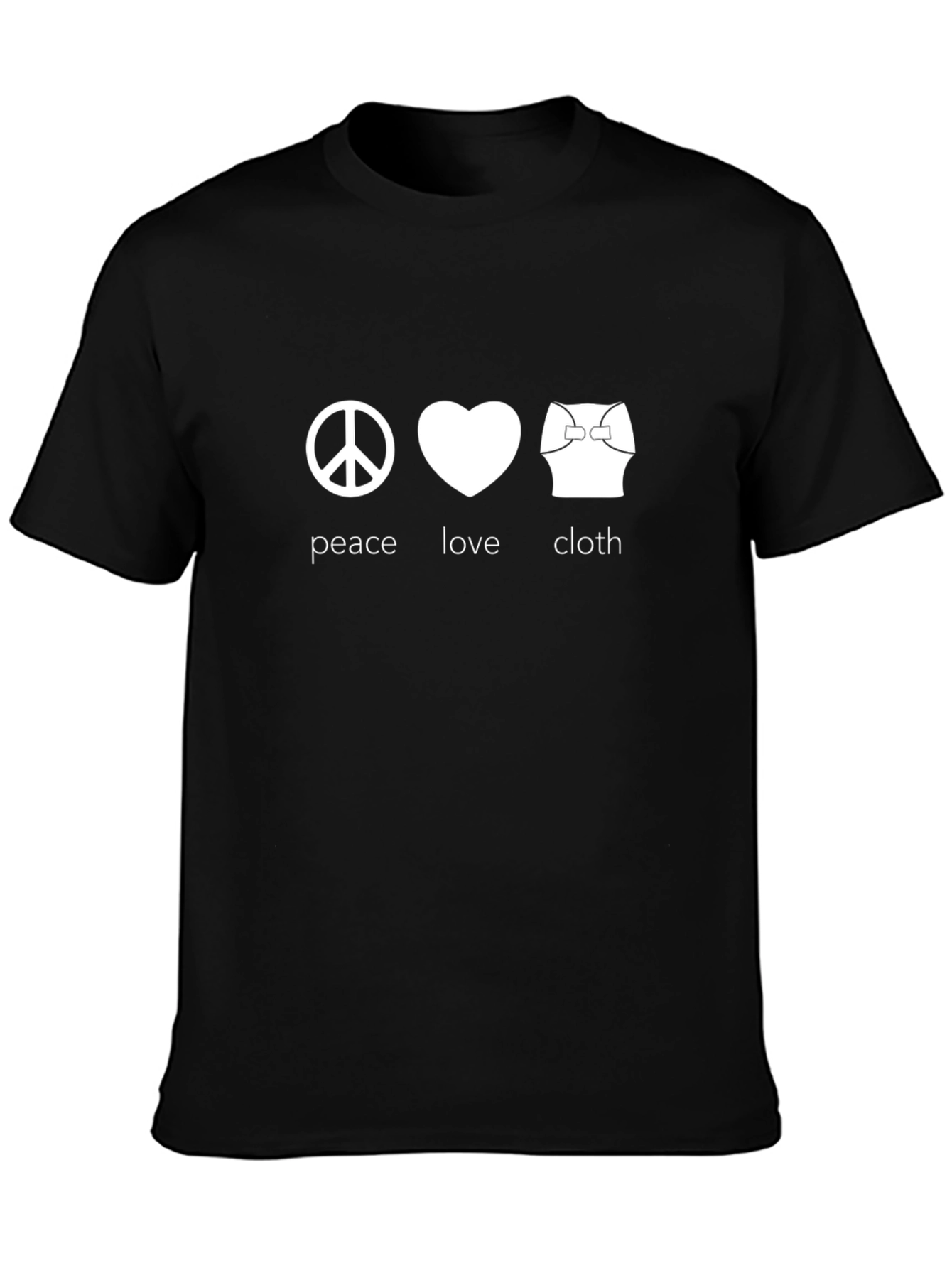 Peace Love Cloth T-Shirt - Trendy Graphic Tee