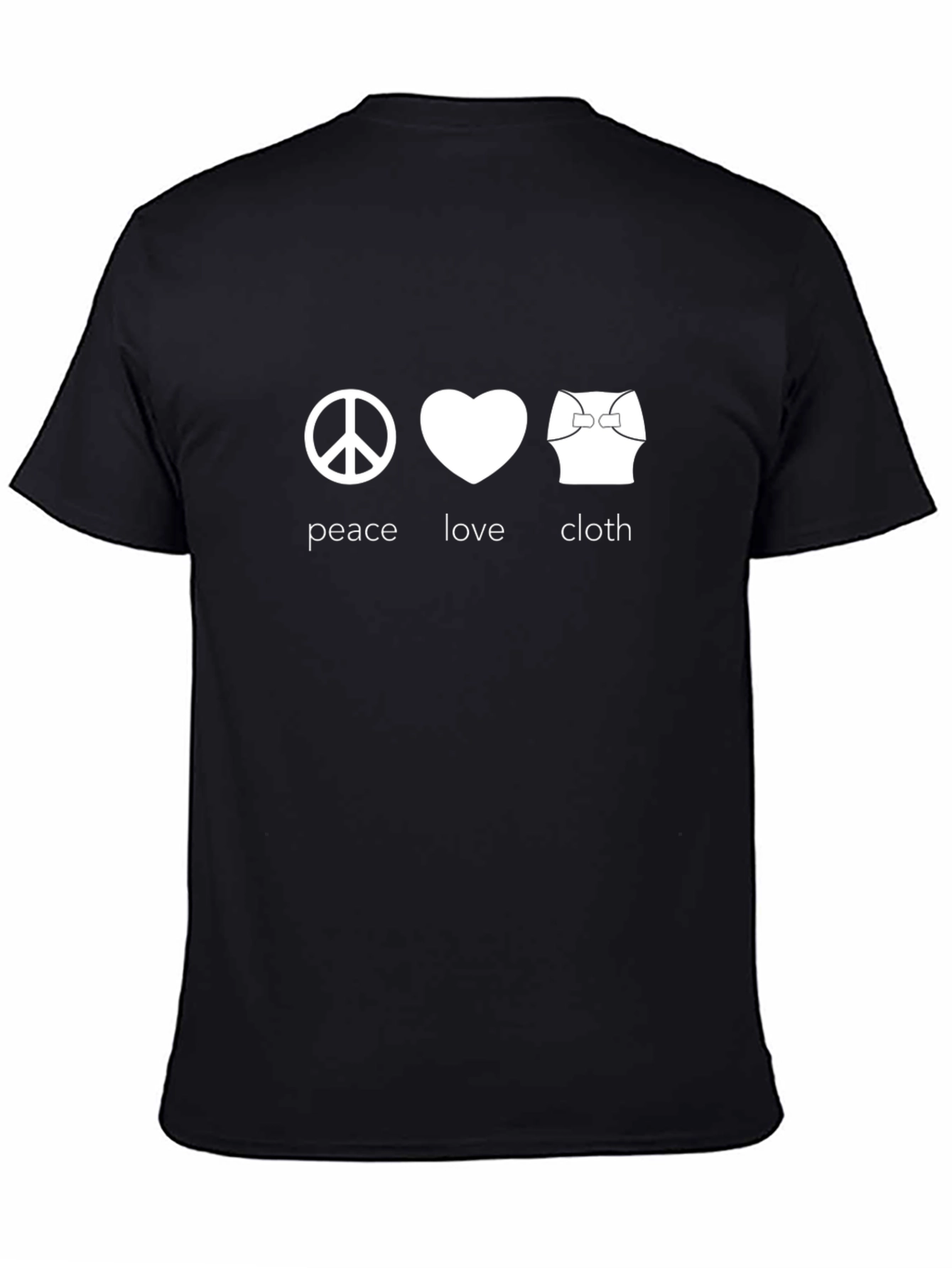 Peace Love Cloth T-Shirt - Trendy Graphic Tee