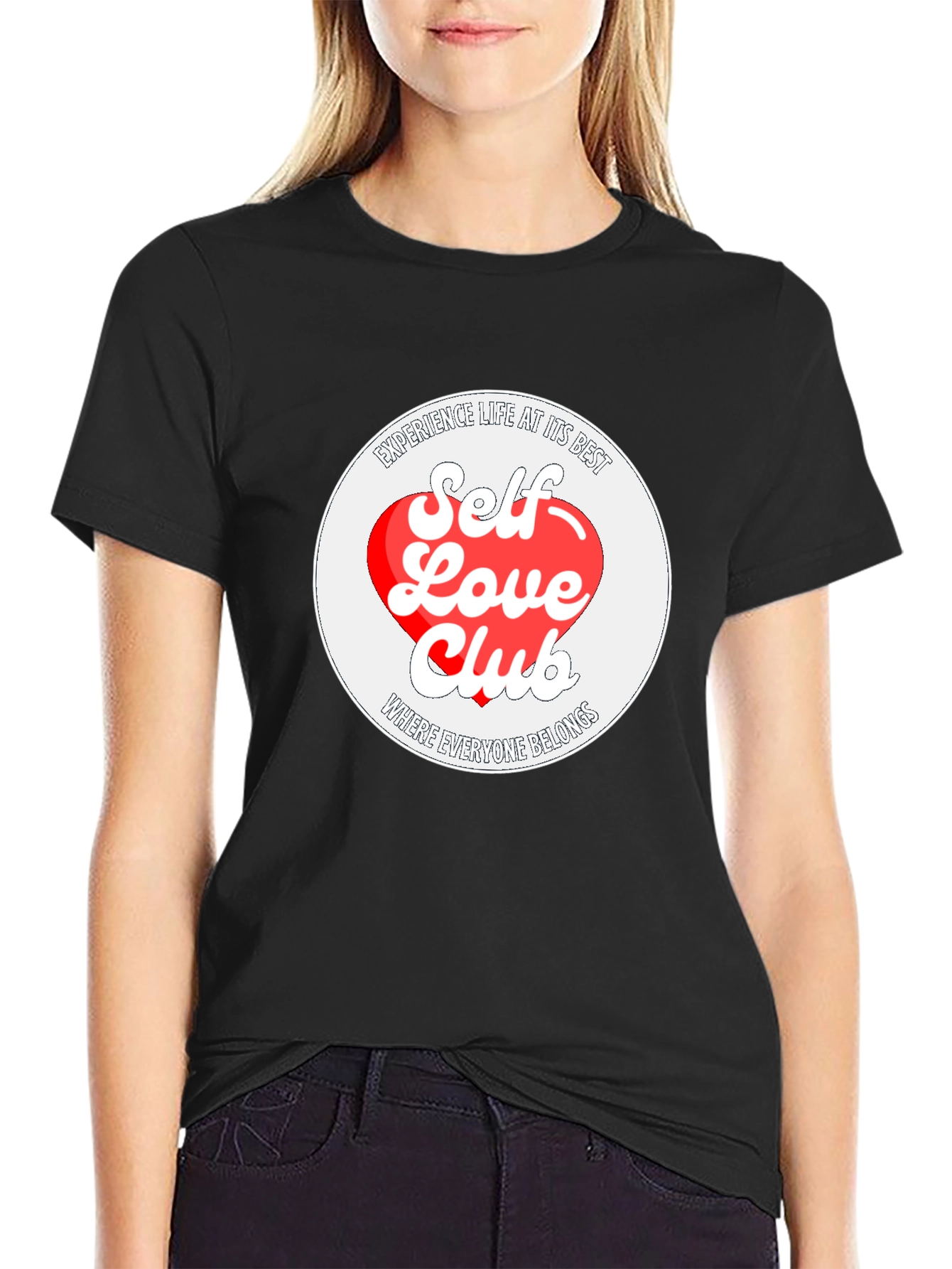 Self Love Club Graphic Tee - Black