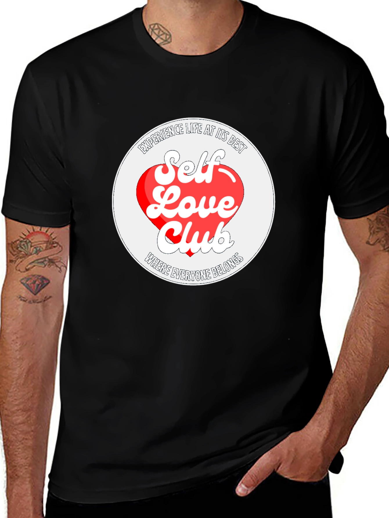Self Love Club Graphic Tee - Black