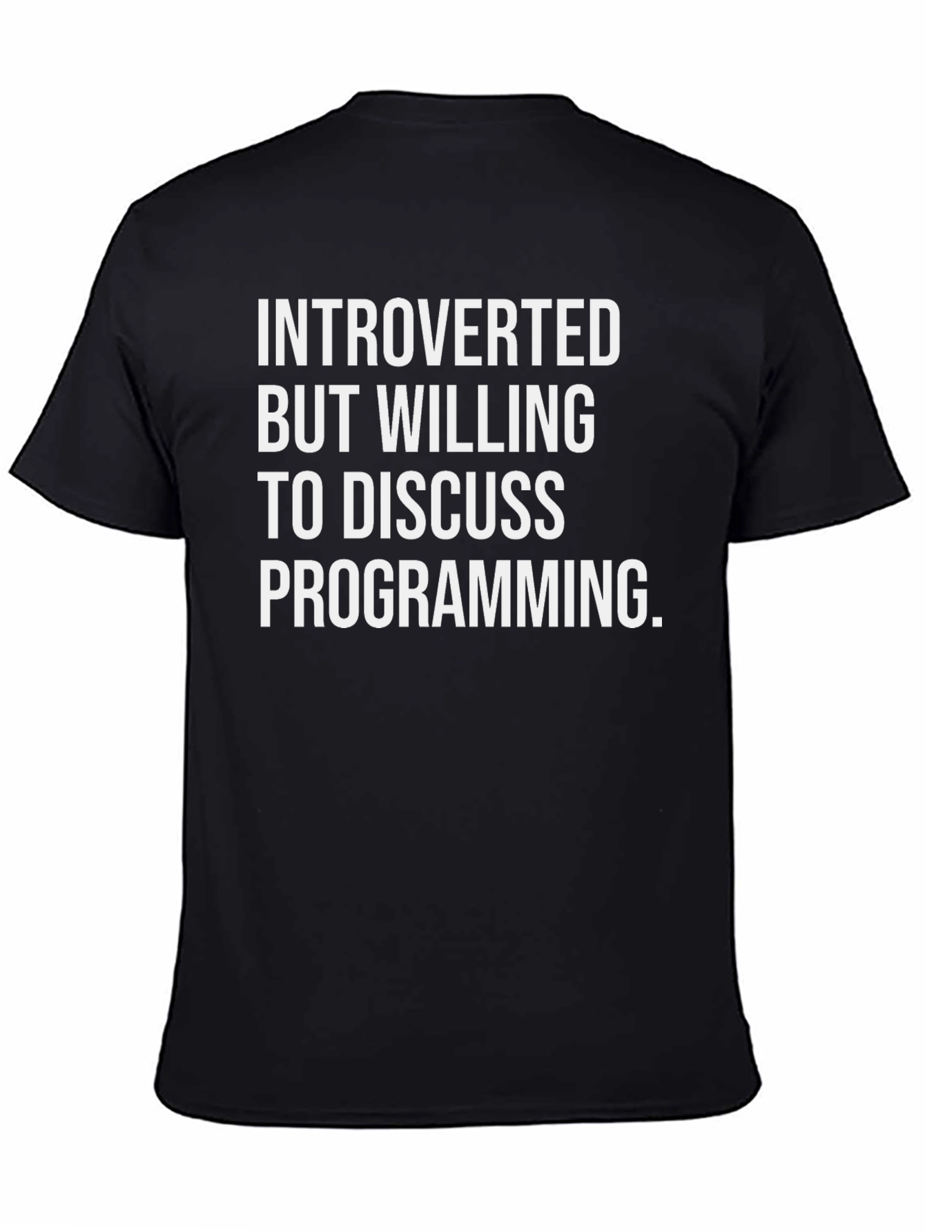 Introverted Programmer Graphic Tee - Black