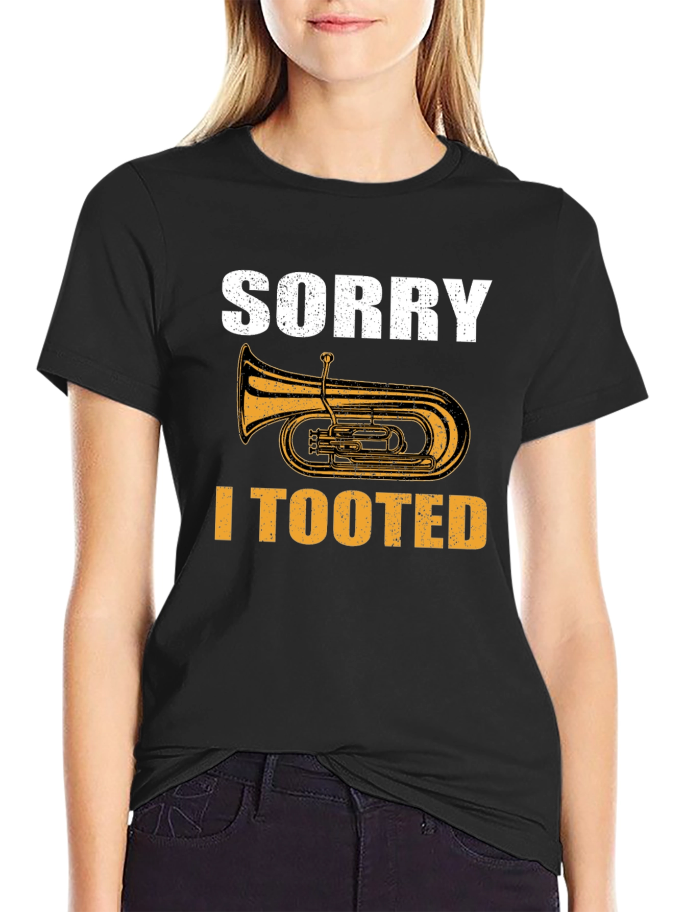 Sorry I Tooted Tuba Musician Humor T-Shirt