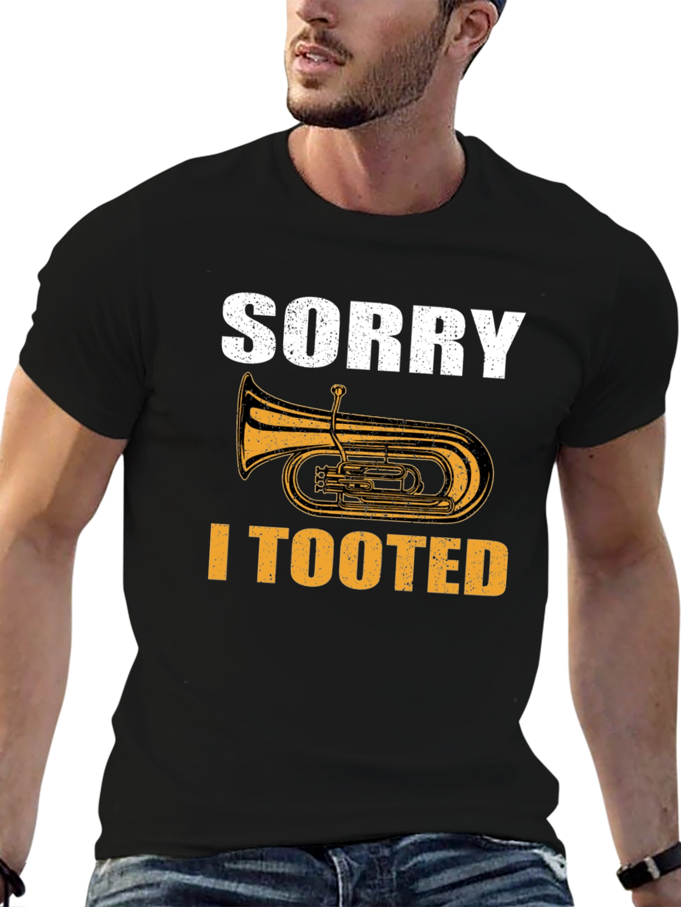 Sorry I Tooted Tuba Musician Humor T-Shirt