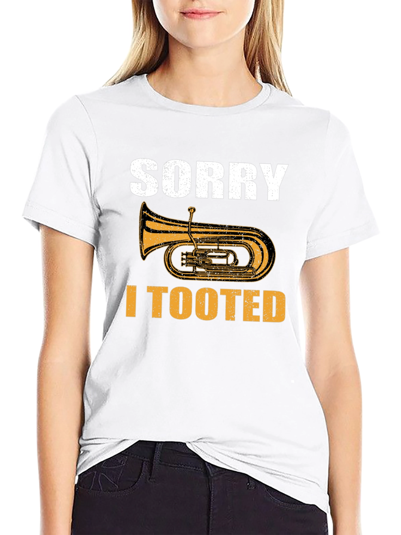 Sorry I Tooted Tuba Musician Humor T-Shirt